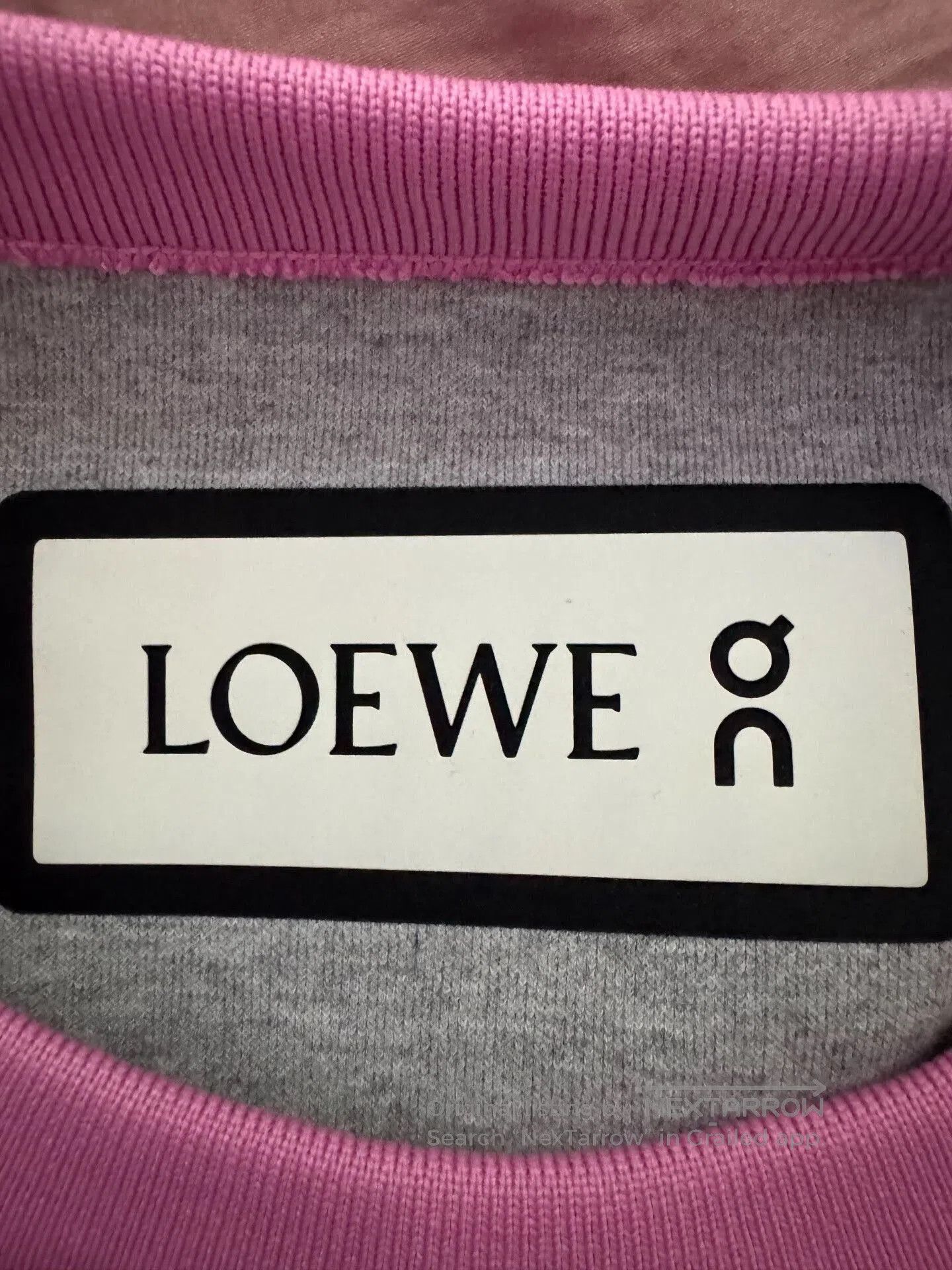 Loewe loewe x on logo sweatshirt in pink. Size US L / EU 52-54 / 3 - 3 Thumbnail