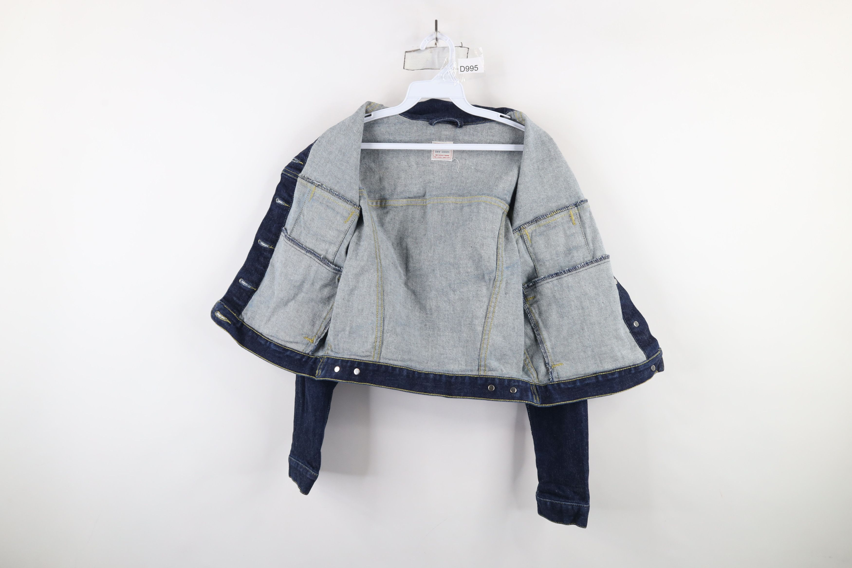 Levi's × Vintage Vintage Y2K 2000 Levis Denim Jean Trucker Jacket Blue Size S / US 4 / IT 40 - 9 Thumbnail