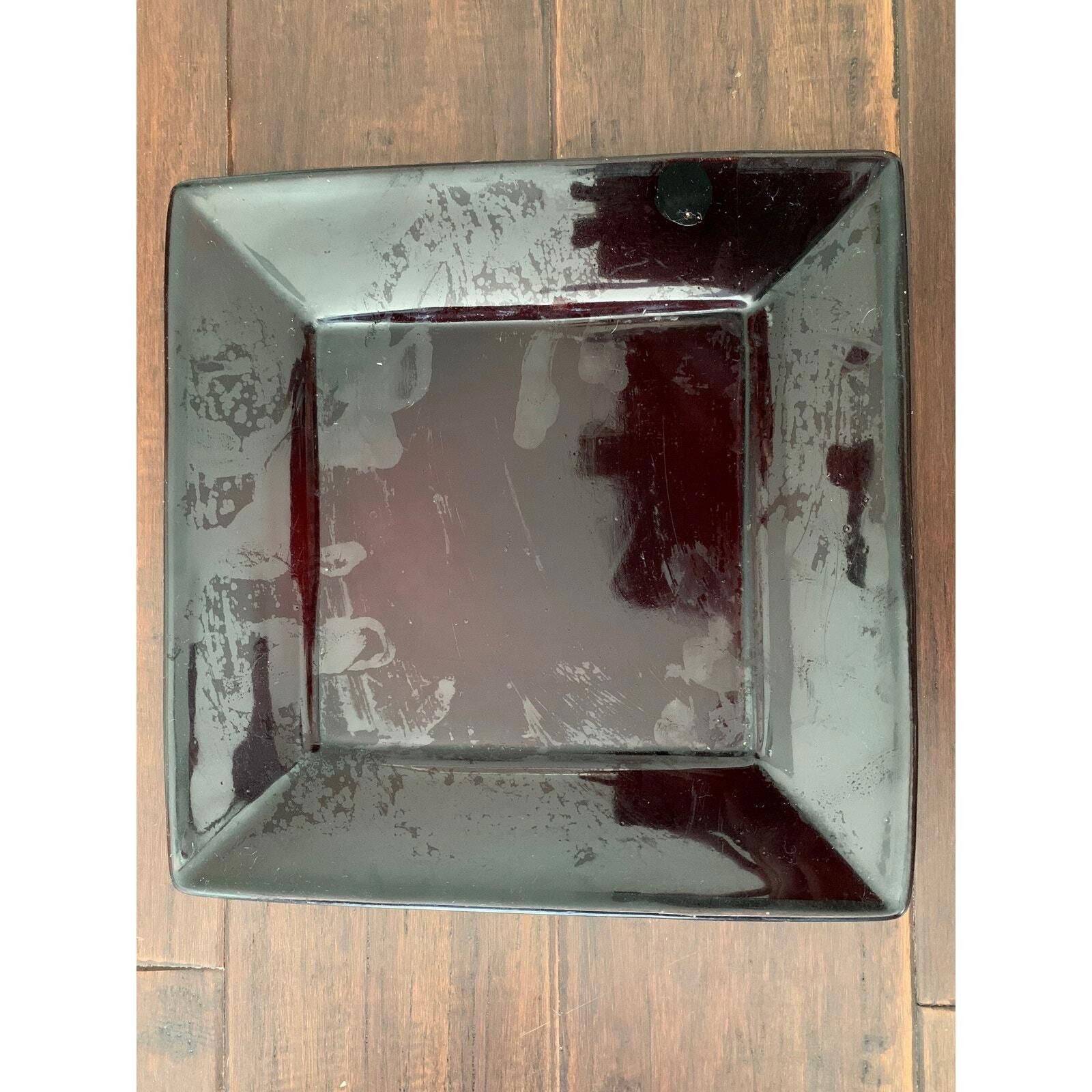 Unknown London Red and White Pyramid Candel with Black Plate Base Size ONE SIZE - 3 Thumbnail