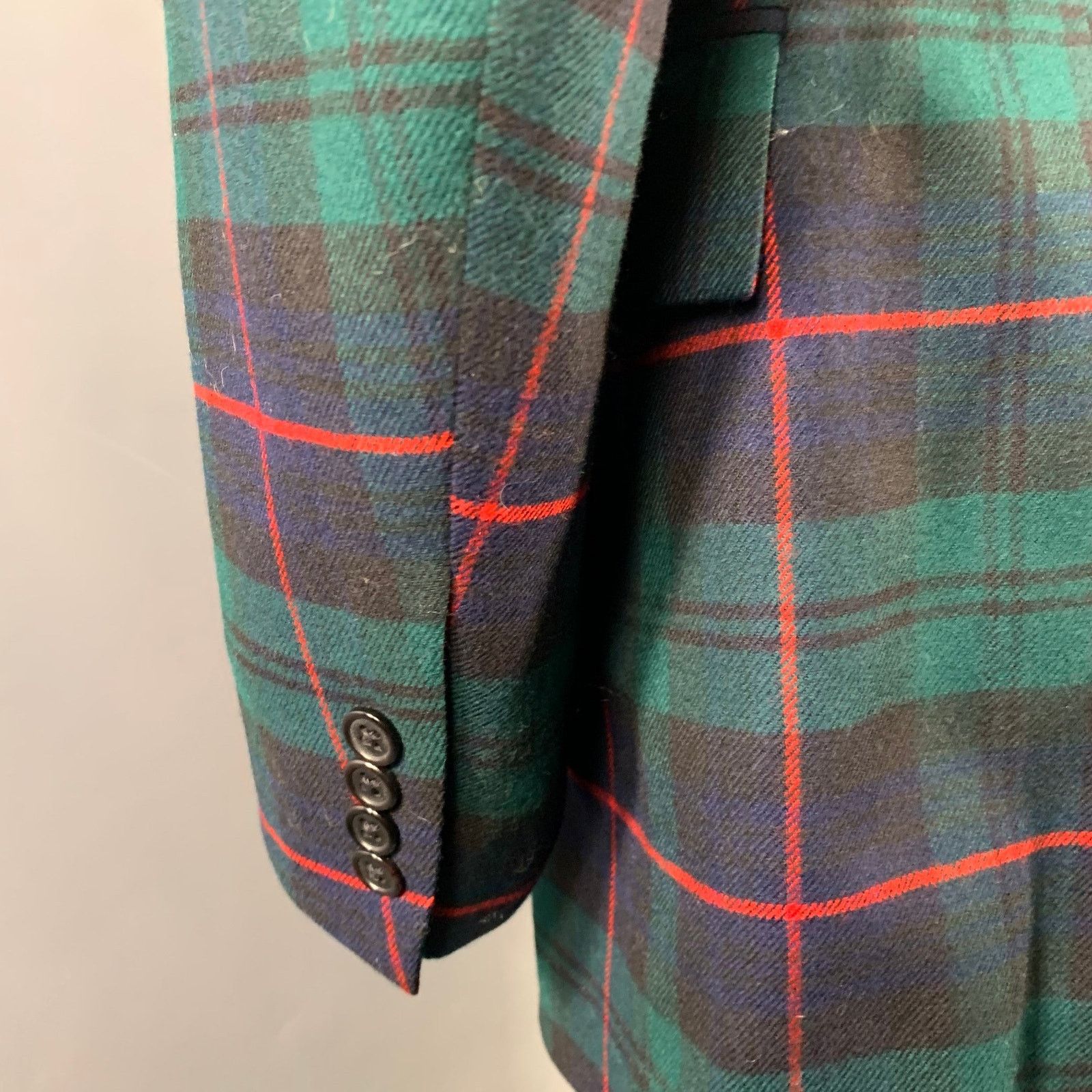 Polo Ralph Lauren POLO by RALPH LAUREN Size 44 Long Wool Peak Lapel Sport Coat Size 44L - 5 Thumbnail