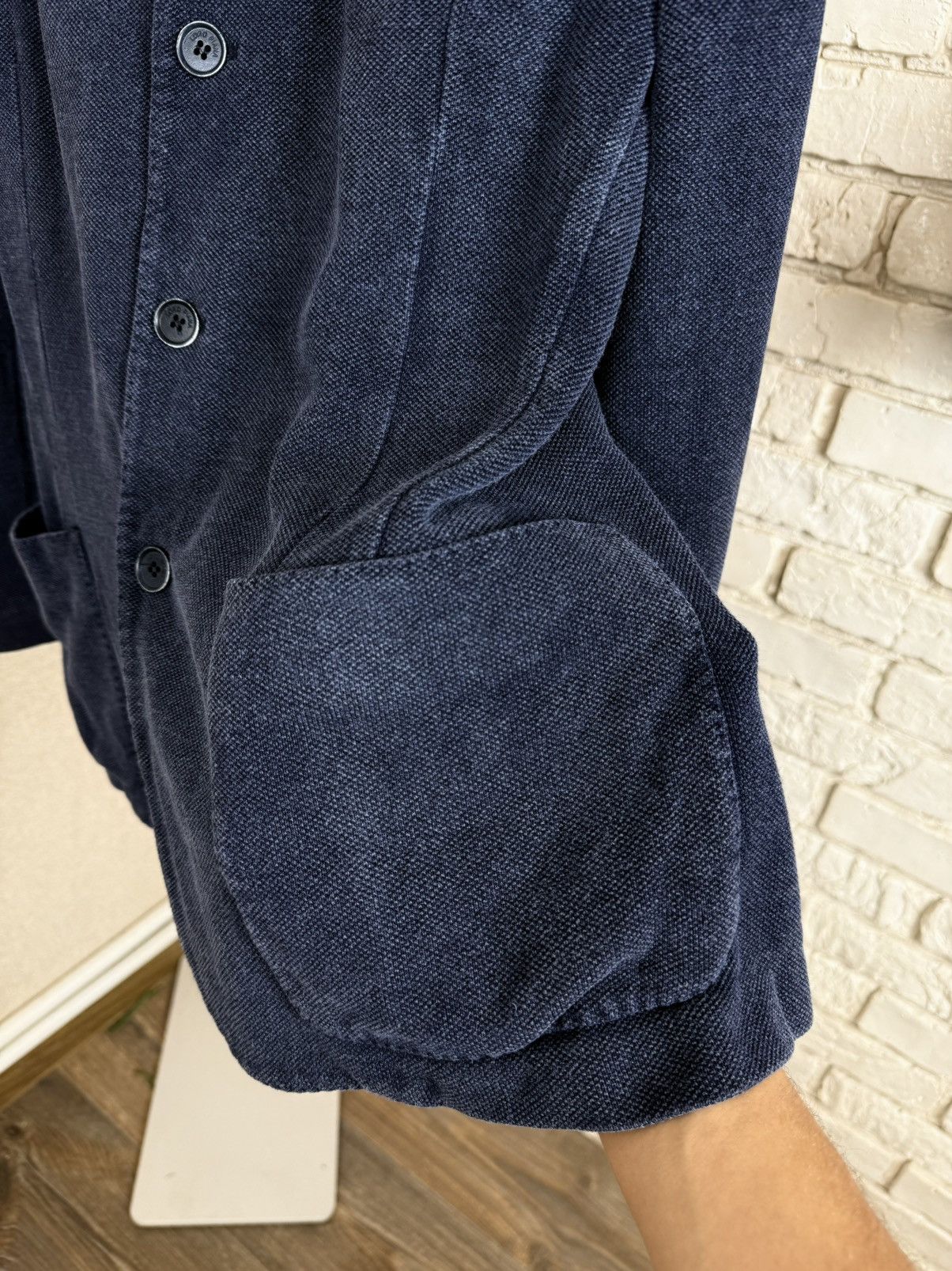 Loro Piana Loro Piana Blue Silk Light Blazer Jacket Size US L / EU 52-54 / 3 - 8 Thumbnail