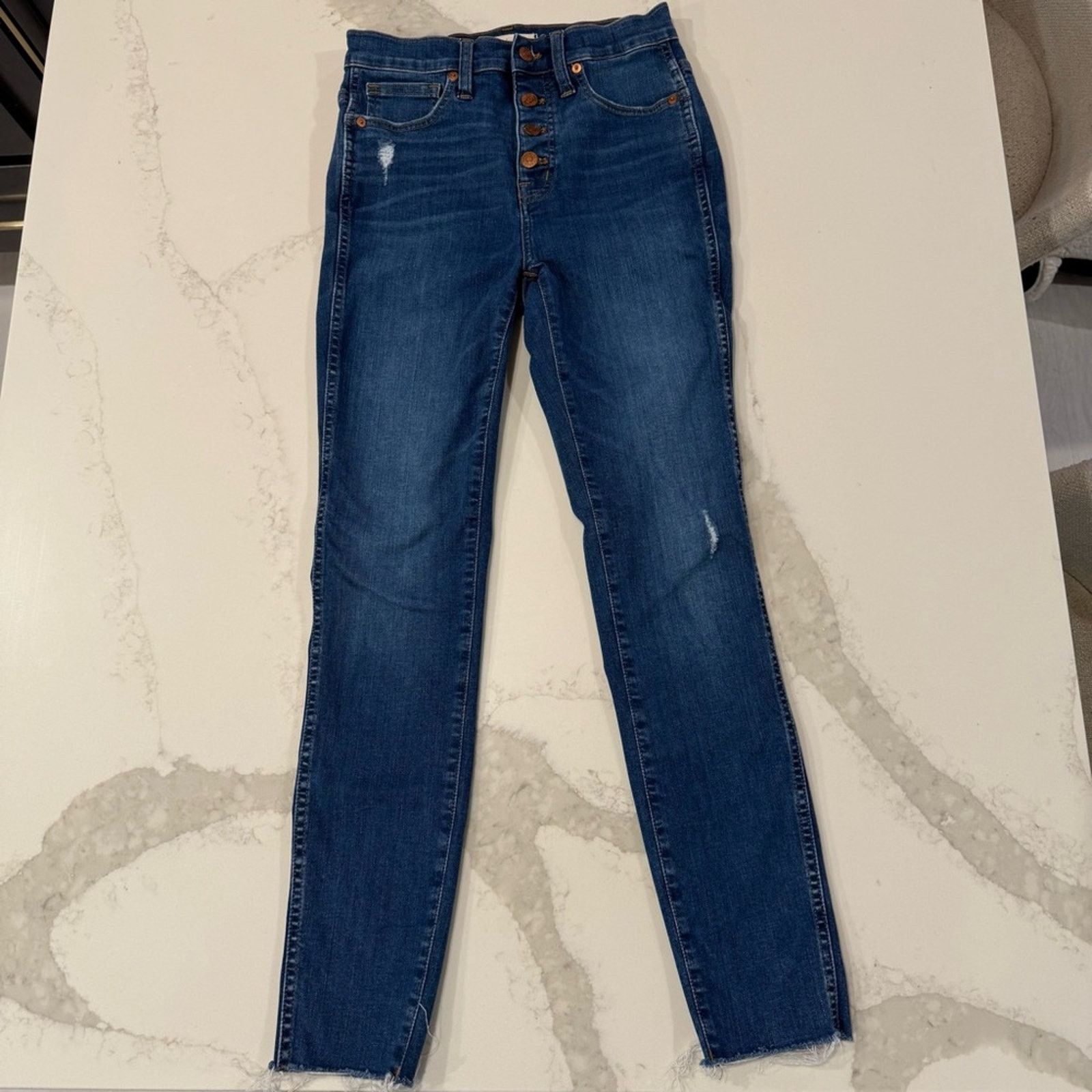 Madewell Madewell 10” HighRise Skinny Denim Jeans ButtonFly Womens 26 Size 26" / US 2 / IT 38 - 6 Thumbnail