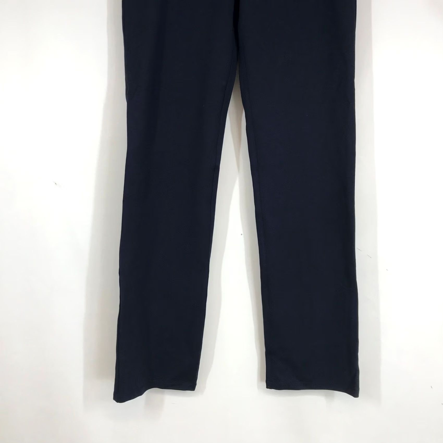 Vintage VINTAGE Betabrand Dress Pant Yoga Pants Womens M Navy Blue Straight Leg W0076-DNV Size 32" / US 10 / IT 46 - 3 Thumbnail