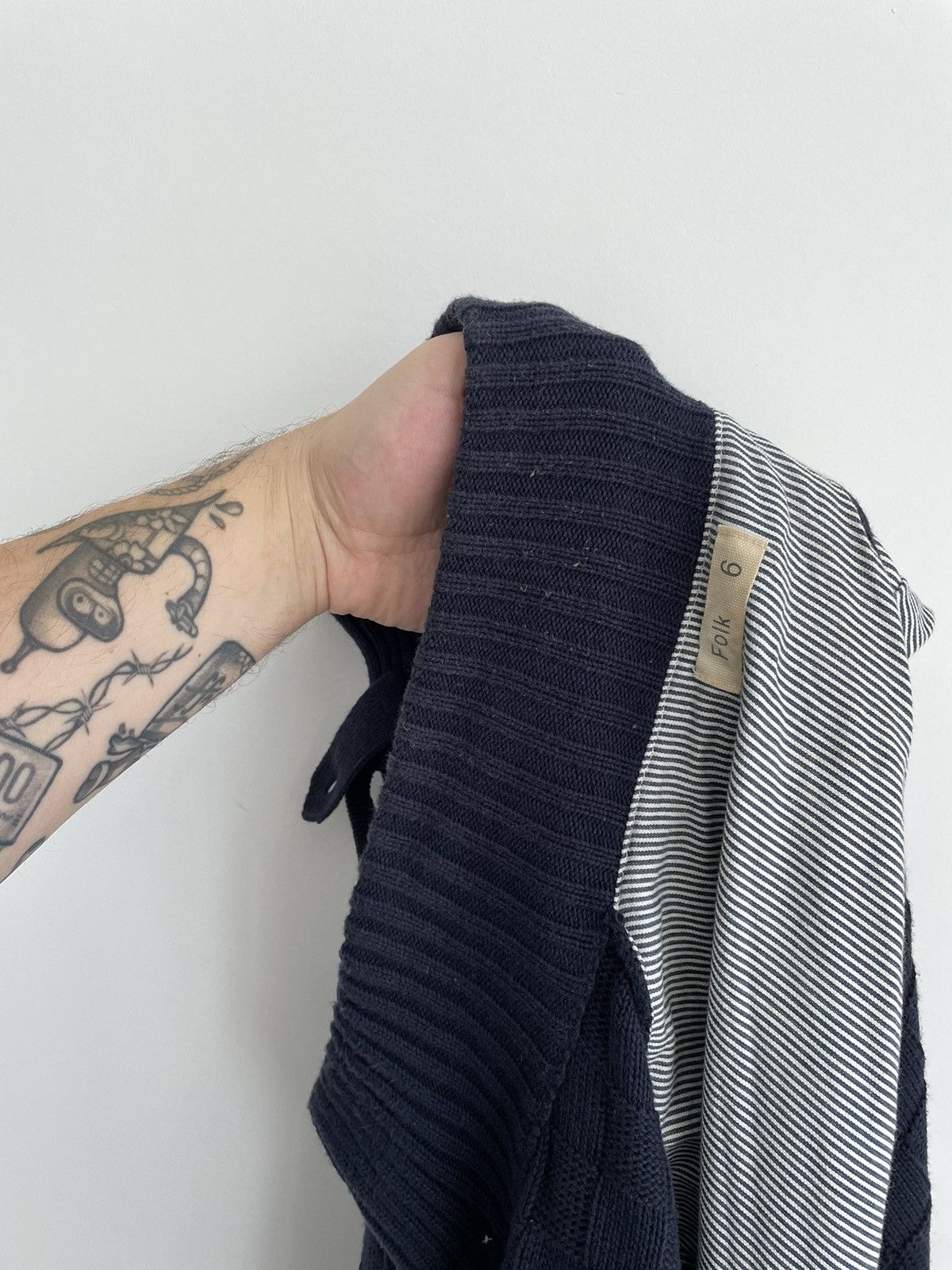 Folk FOLK Merino Wool Cotton Ckeck Cardigan Size 6 Size US XXL / EU 58 / 5 - 13 Thumbnail