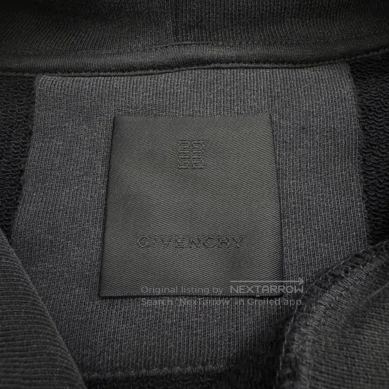 Givenchy Givenchy Washed Aged Flock Letter Hoodie Size US XXL / EU 58 / 5 - 2 Thumbnail