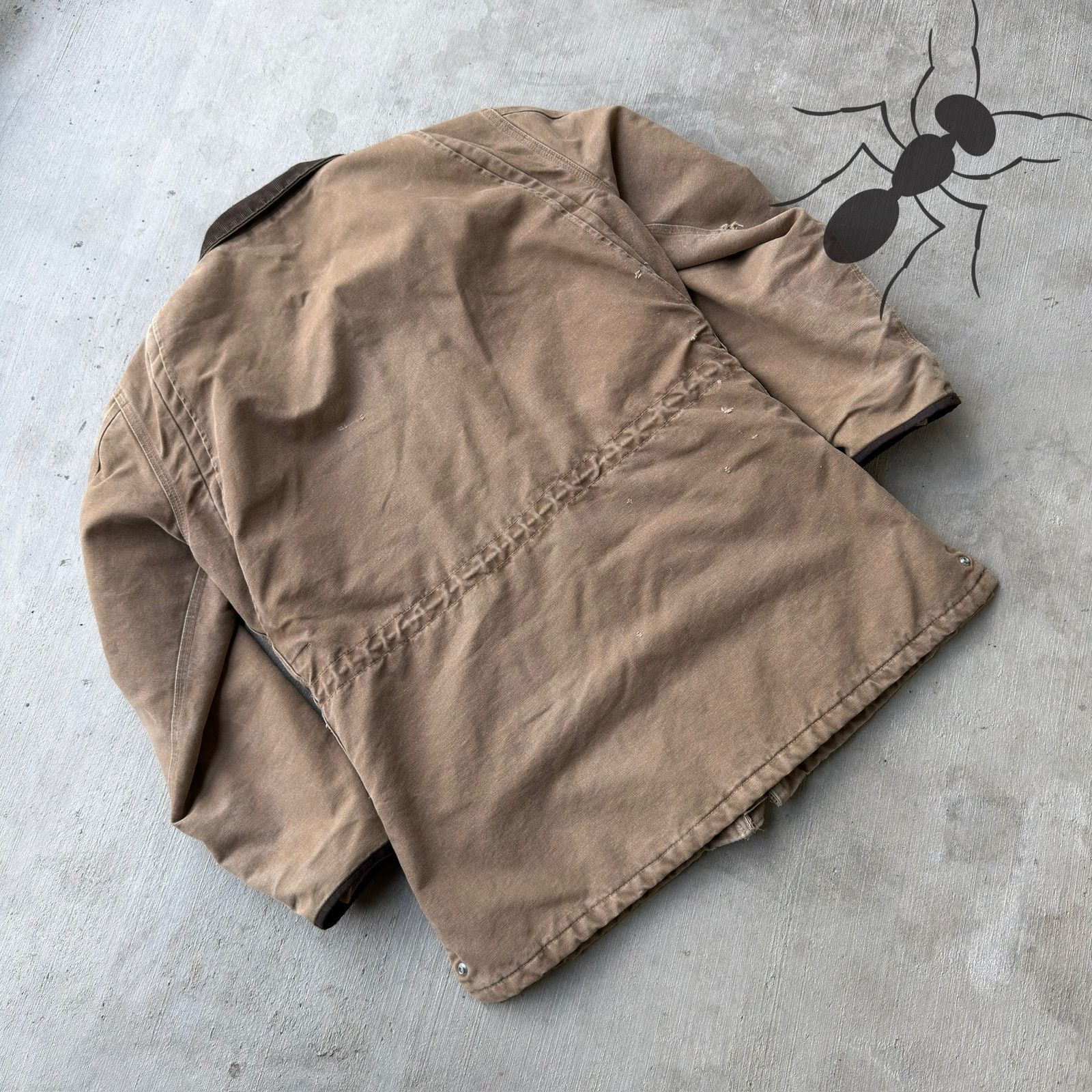 Carhartt × Vintage Carhartt brown faded chore work wear jacket Size US M / EU 48-50 / 2 - 6 Thumbnail