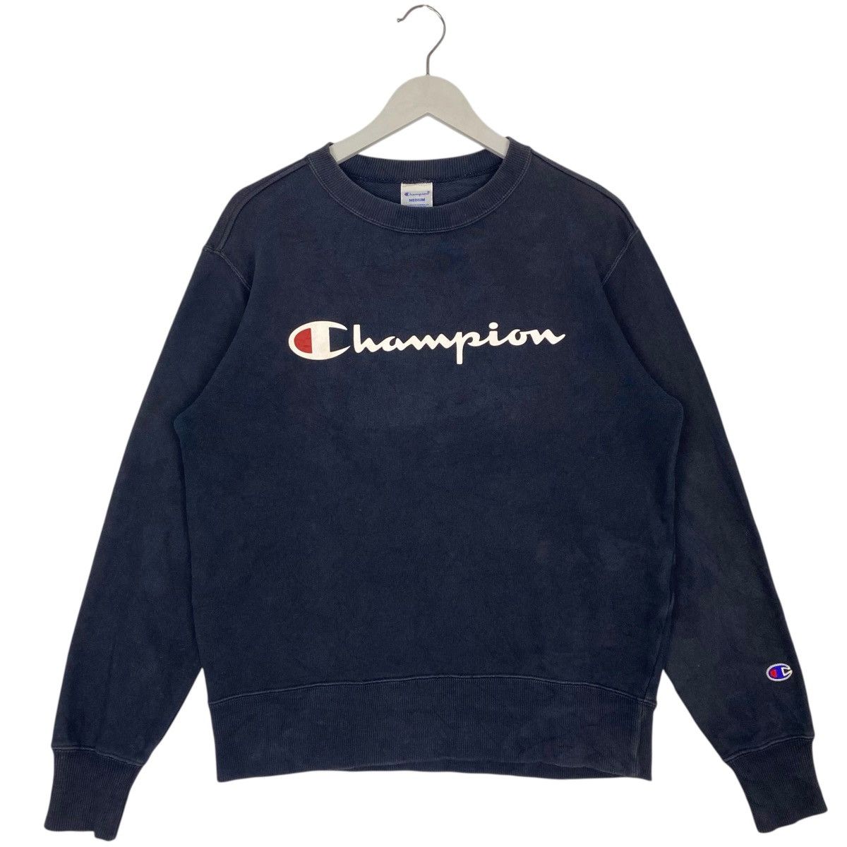 Other Vintage Champion Logo Crewneck Sweatshirt Navy Blue Size US L / EU 52-54 / 3 - 1 Thumbnail
