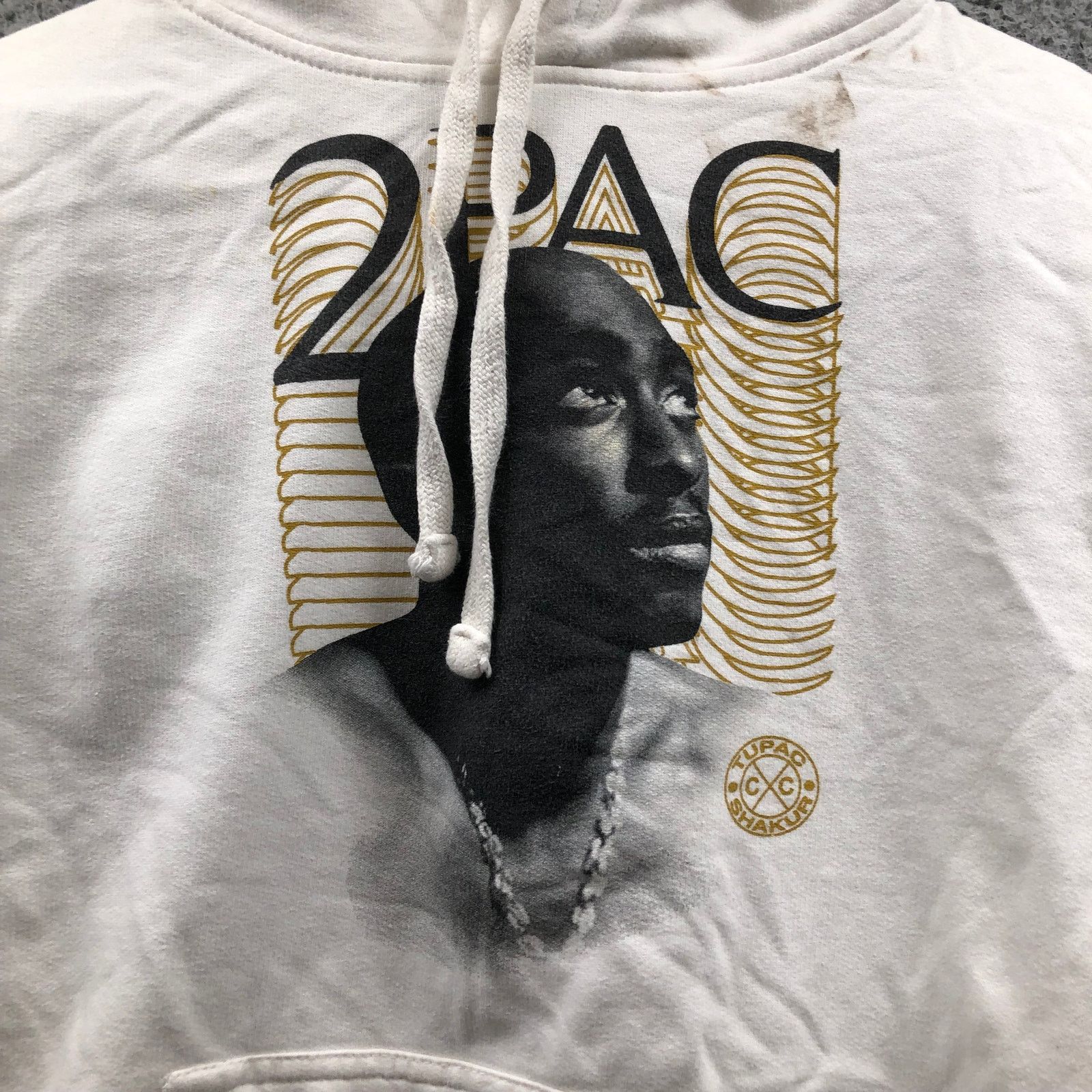 Cross Colours Cross Colours x Tupac Shakur Hoodie Mens Medium 2Pac White Size US M / EU 48-50 / 2 - 9 Thumbnail