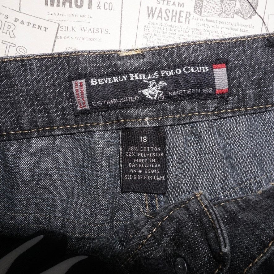 Vintage 18 - Vintage Y2K Beverly Hills Polo club 2000s denim pants Size US 26 / EU 42 - 4 Thumbnail