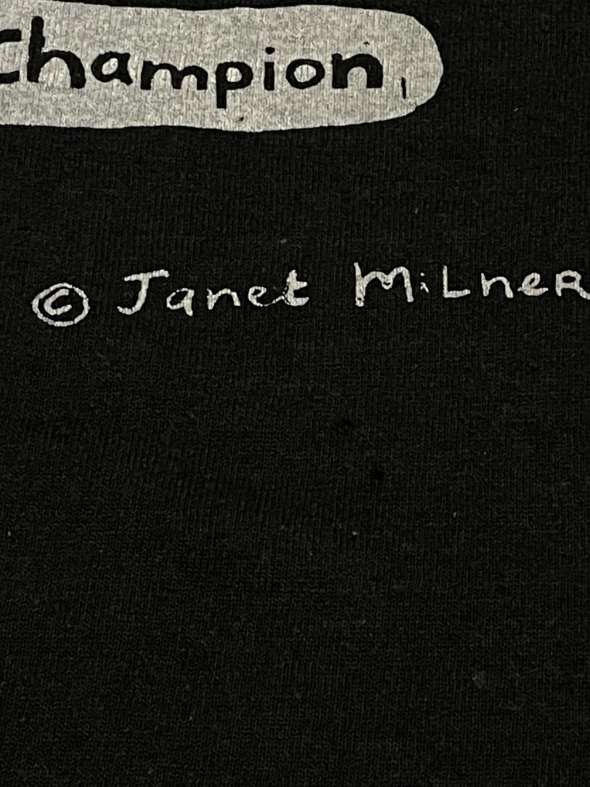 Vintage Vintage 90s Janet Milner Art Boxing Barry Single Stitch Tee Size US L / EU 52-54 / 3 - 10 Thumbnail