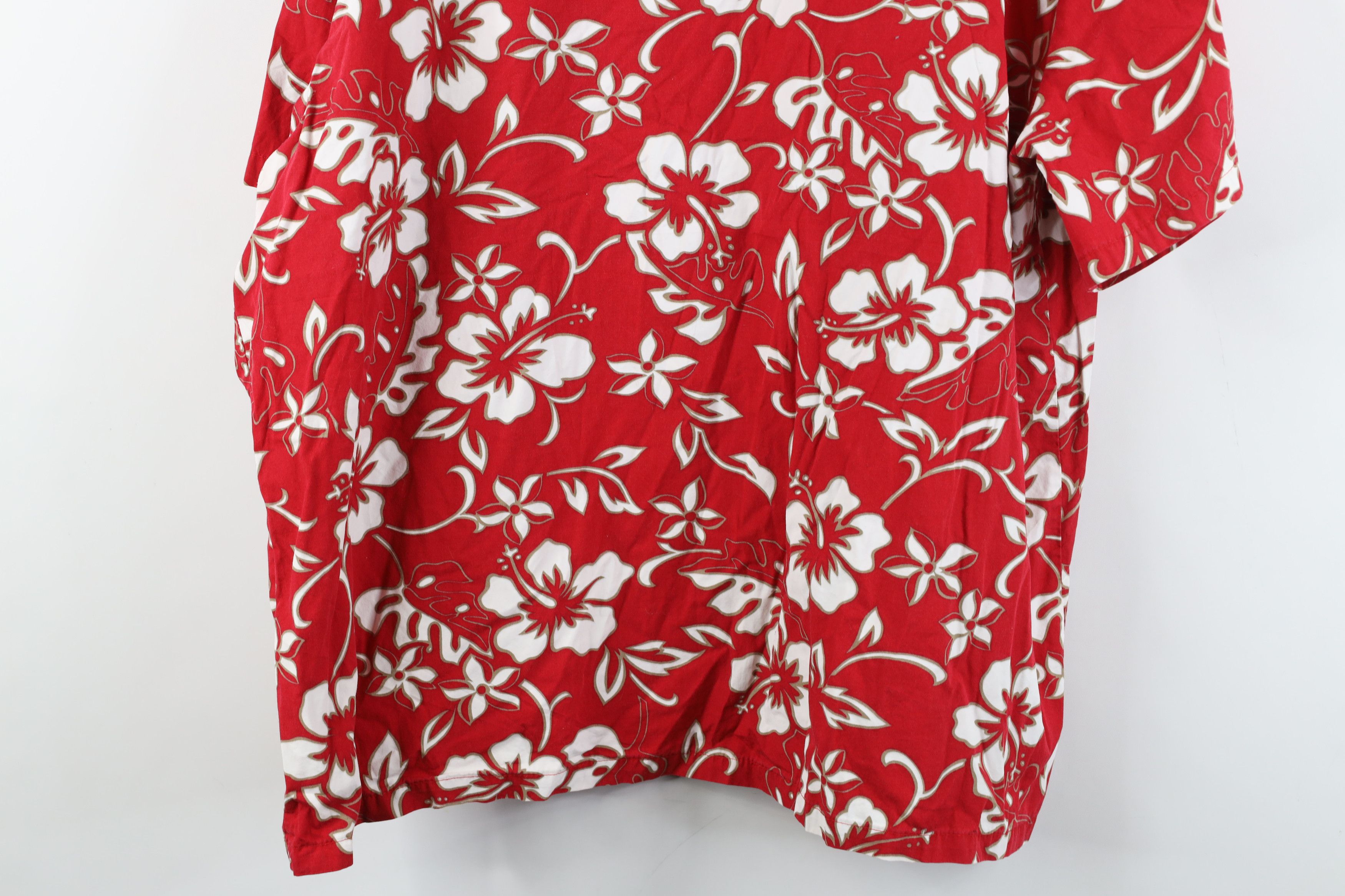 Vintage Vintage 90s Streetwear Flower Luau Hawaiian Button Shirt USA Size XL / US 12-14 / IT 48-50 - 13 Thumbnail