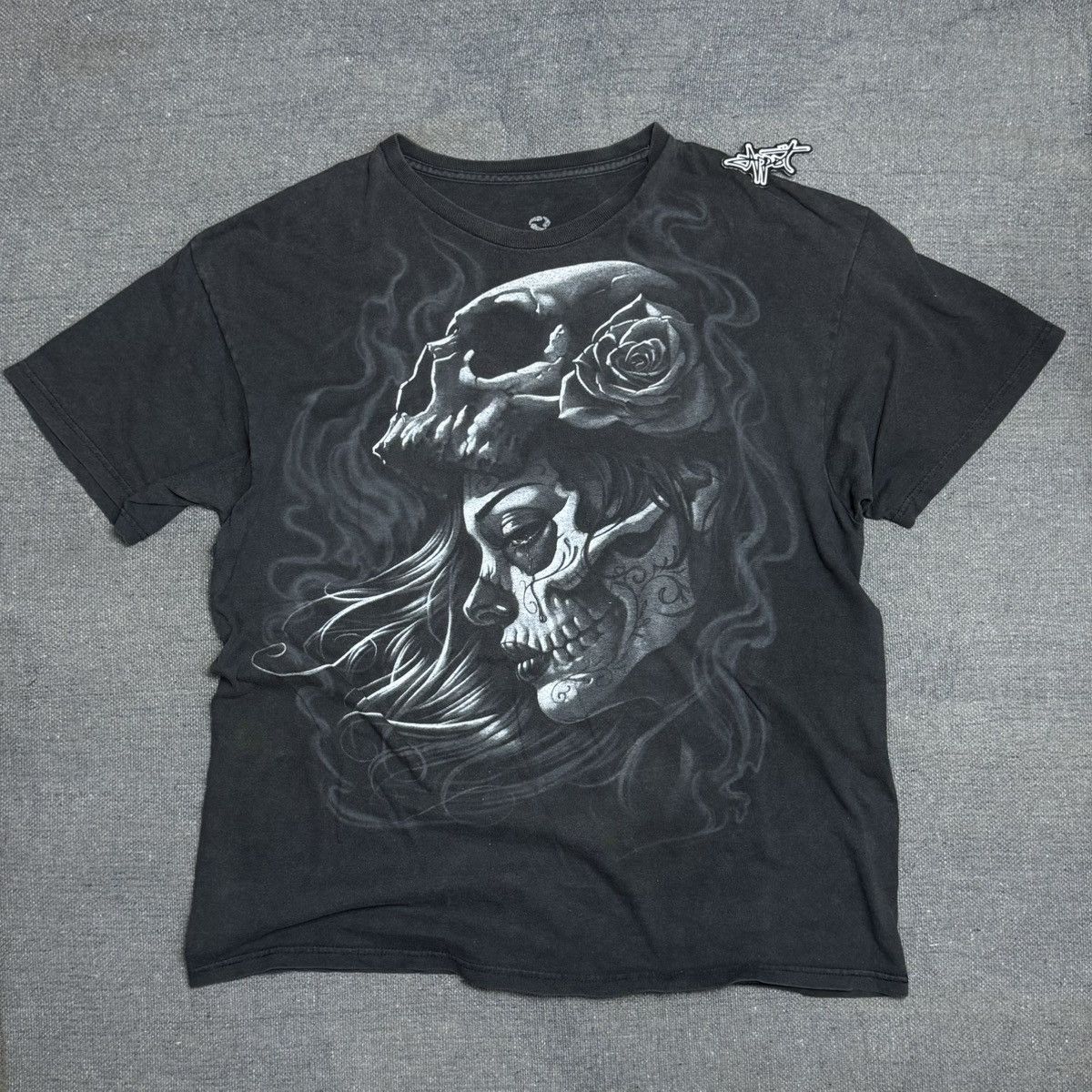 Liquid Blue Trashered liquid blue lady death art print Size US XL / EU 56 / 4 - 1 Thumbnail