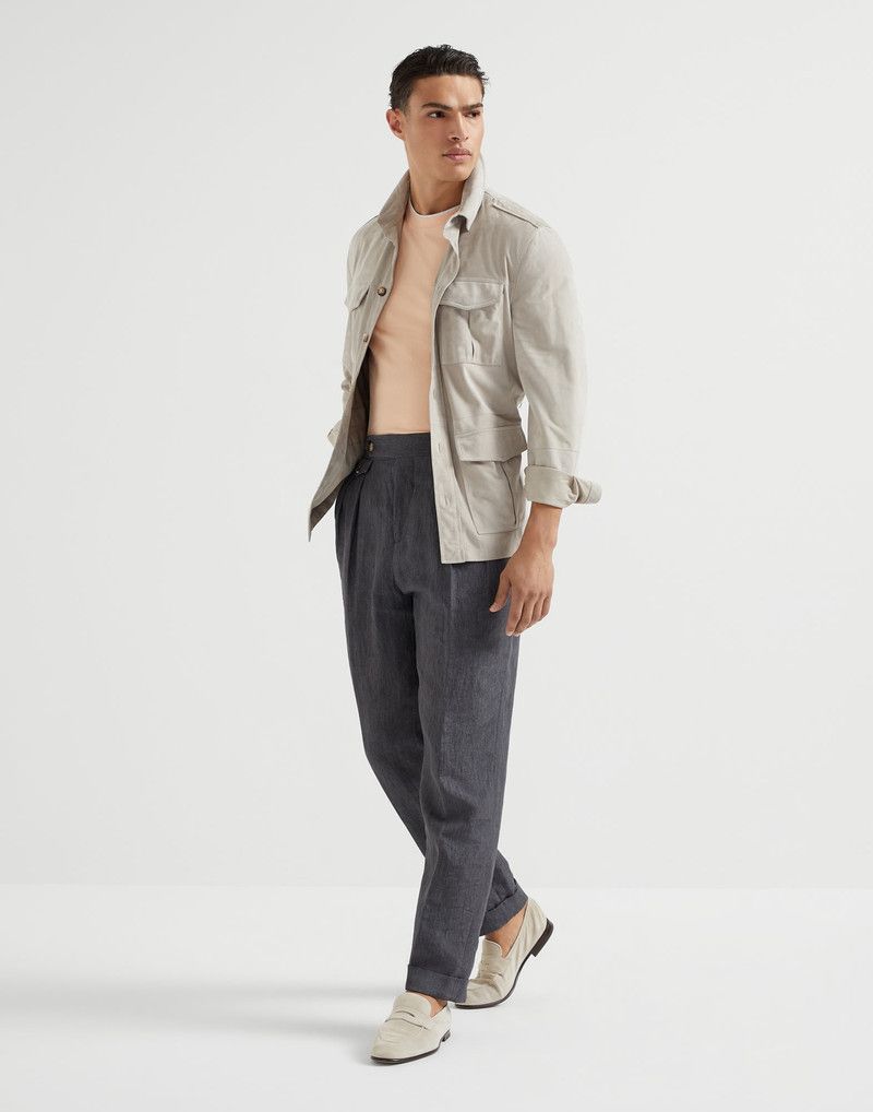 Brunello Cucinelli o1la1rc1a0326 Crew Neck T-Shirt in Nude Size US S / EU 44-46 / 1 - 5 Thumbnail