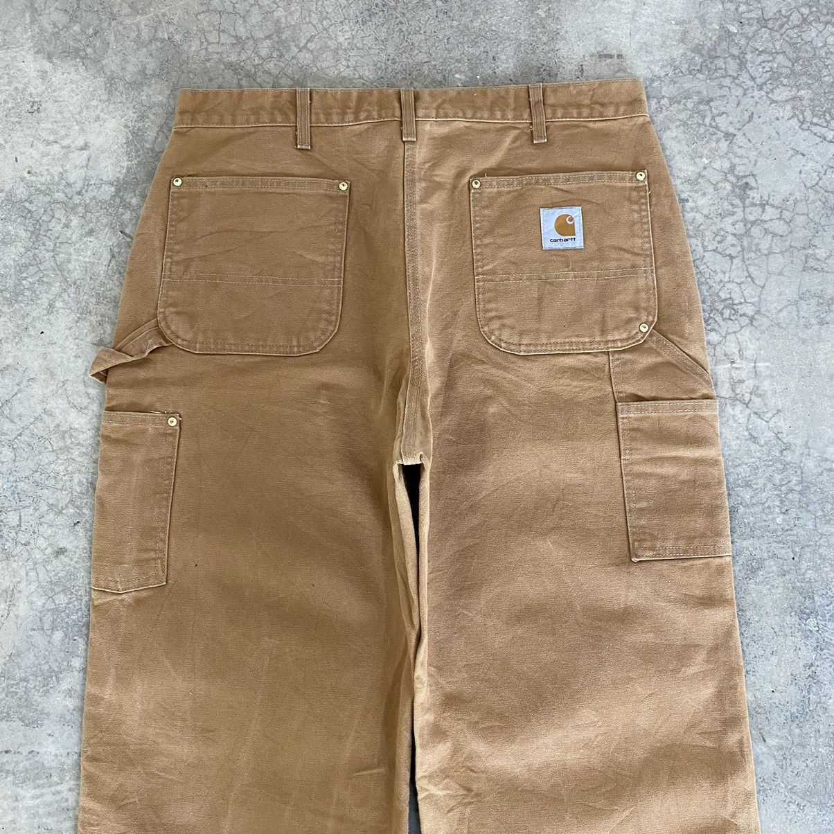 Carhartt Vintage Carhartt Double Knee Tan Carpenter Workwear Pants Size US 35 - 17 Thumbnail