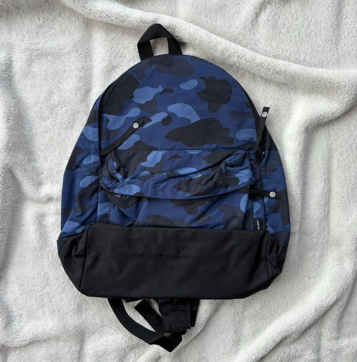 Bape Bape Navy/Black Camo Backpack Size ONE SIZE - 1 Preview