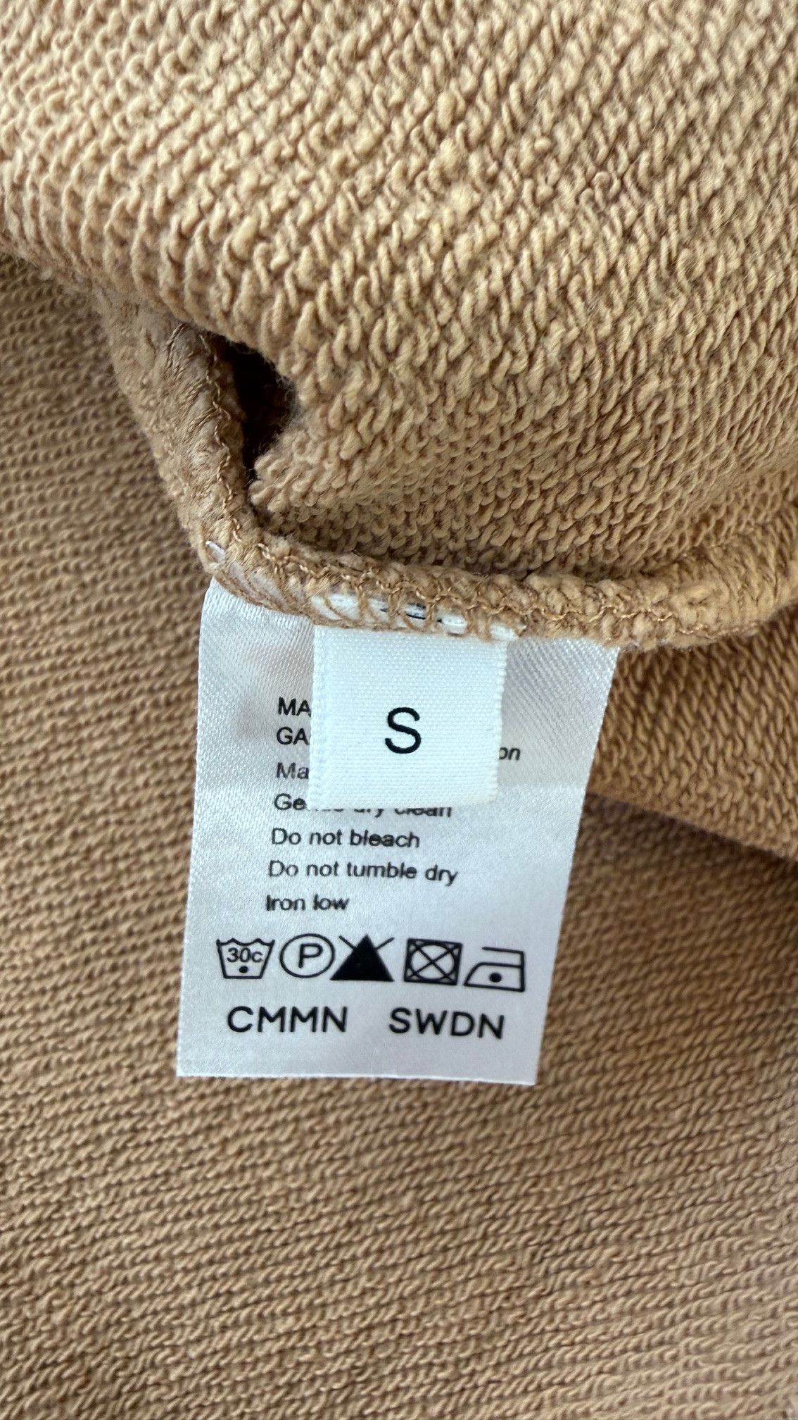 CMMN SWDN Cmmn Swdn Nathaniel Jersey boxy sweatshirt sand size S Size US S / EU 44-46 / 1 - 6 Thumbnail