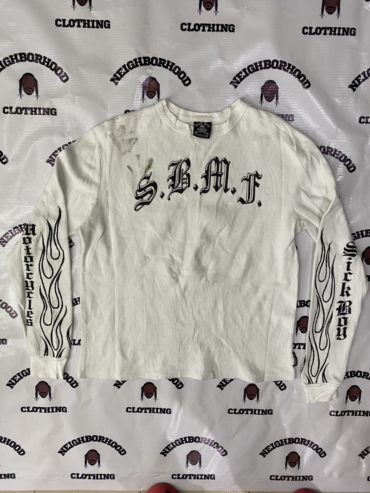 Vintage SICKBOY MOTORCYCLES VINTAGE THERMAL TEE. Size US L / EU 52-54 / 3 - 1 Thumbnail