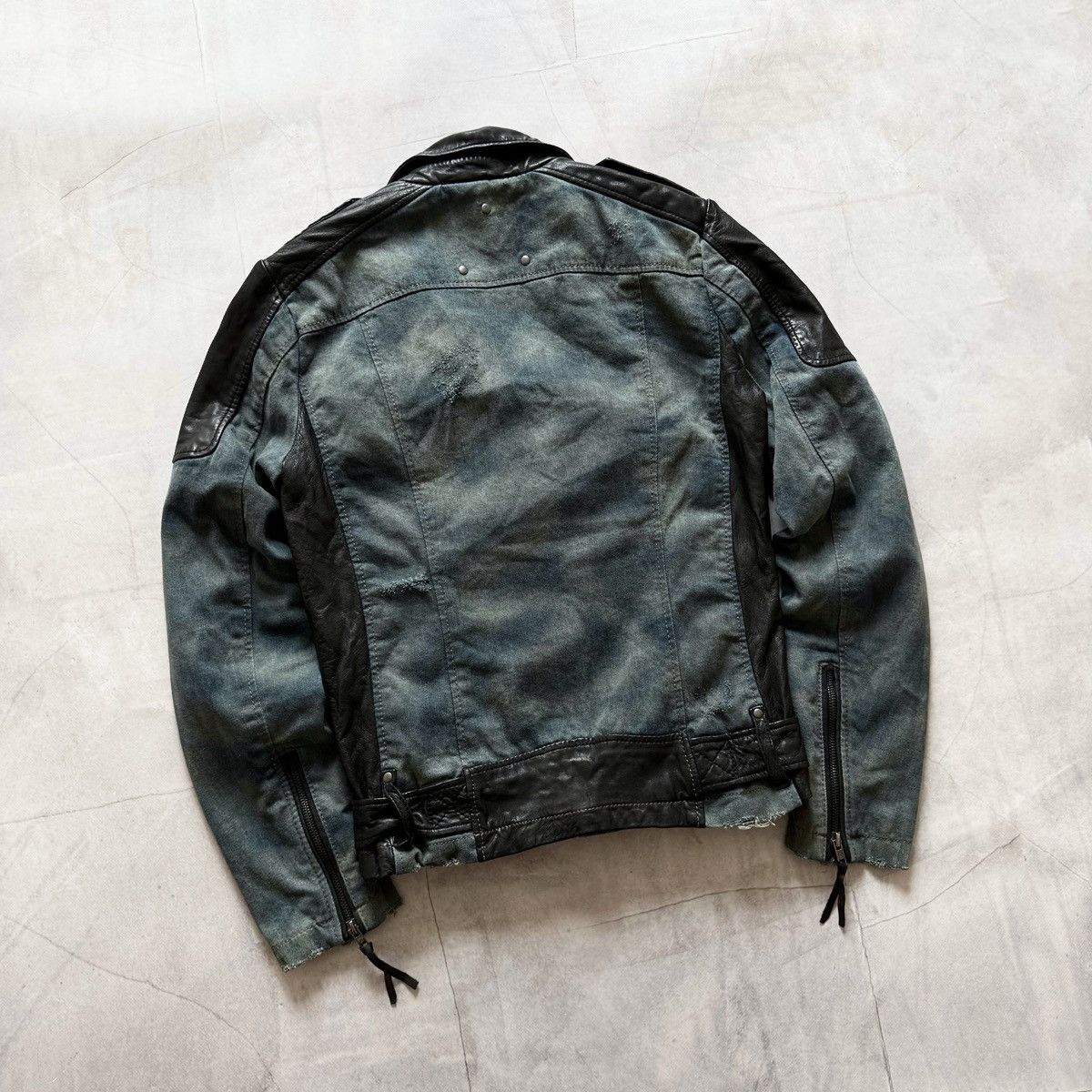 Hysteric Glamour × Undercover Gothic Leather Biker Distressed Jacket LGB Rick Owens Vibe Size US S / EU 44-46 / 1 - 10 Thumbnail