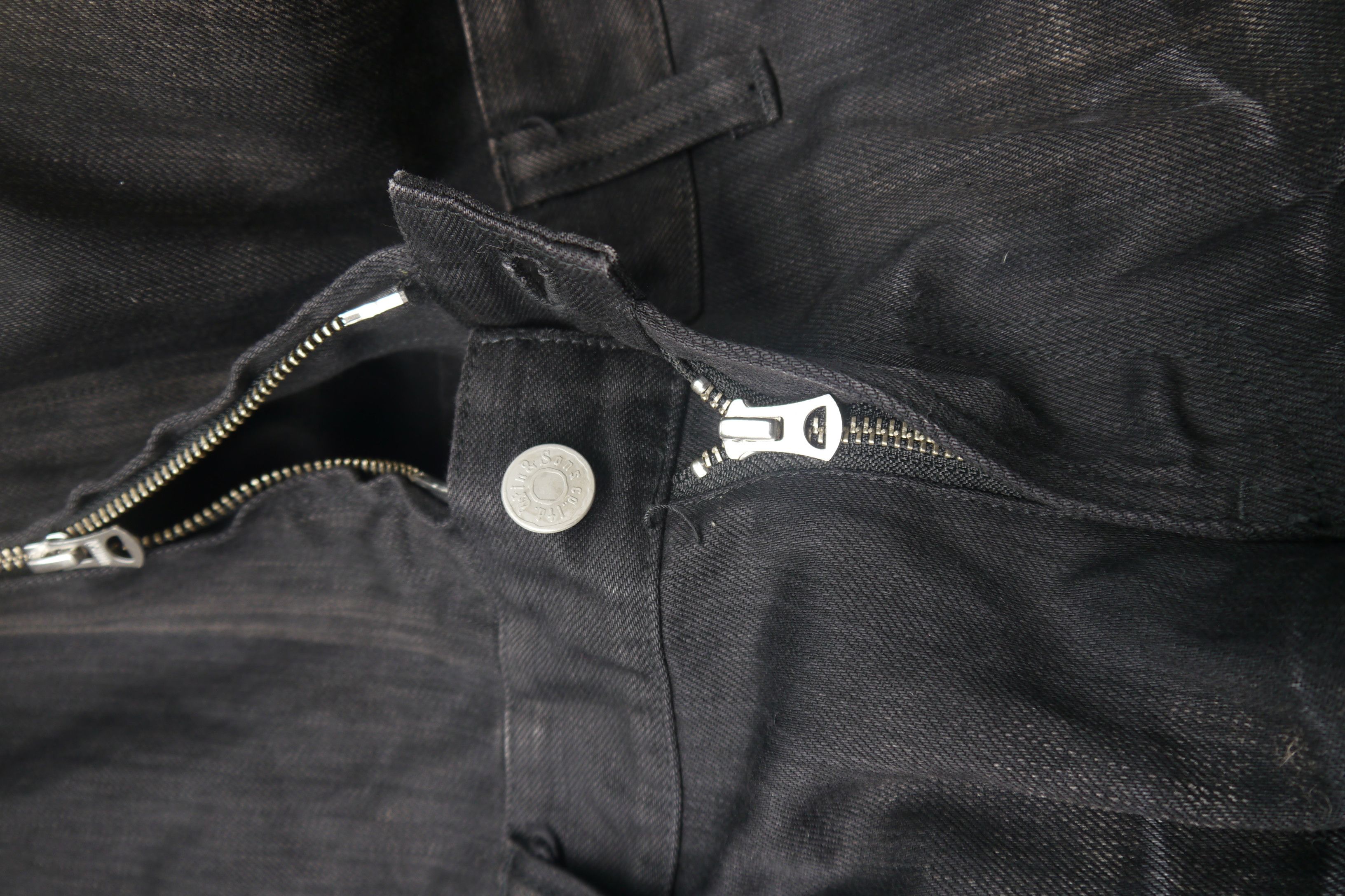 Japanese Brand (P300) DELAY by Win & Sons Black Washed Denim Jumpsuit Sz 2 Size US 34 / EU 50 - 13 Thumbnail