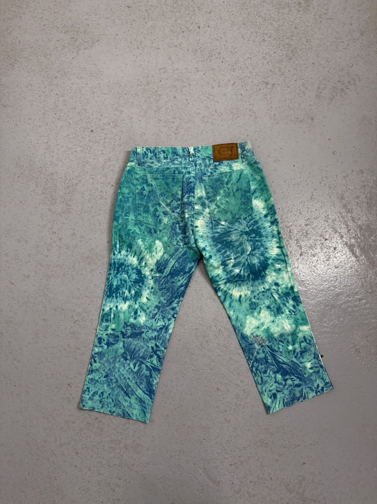 Just Cavalli Vintage Cavalli Jeans Floral Overprinted Breeches Size 29" - 10 Thumbnail