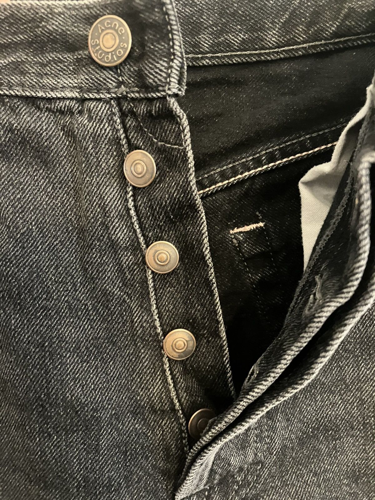 Acne Studios Acne Studios 1996 Vintage Black Regular Fit Jeans (SS22) Size US 34 / EU 50 - 8 Thumbnail