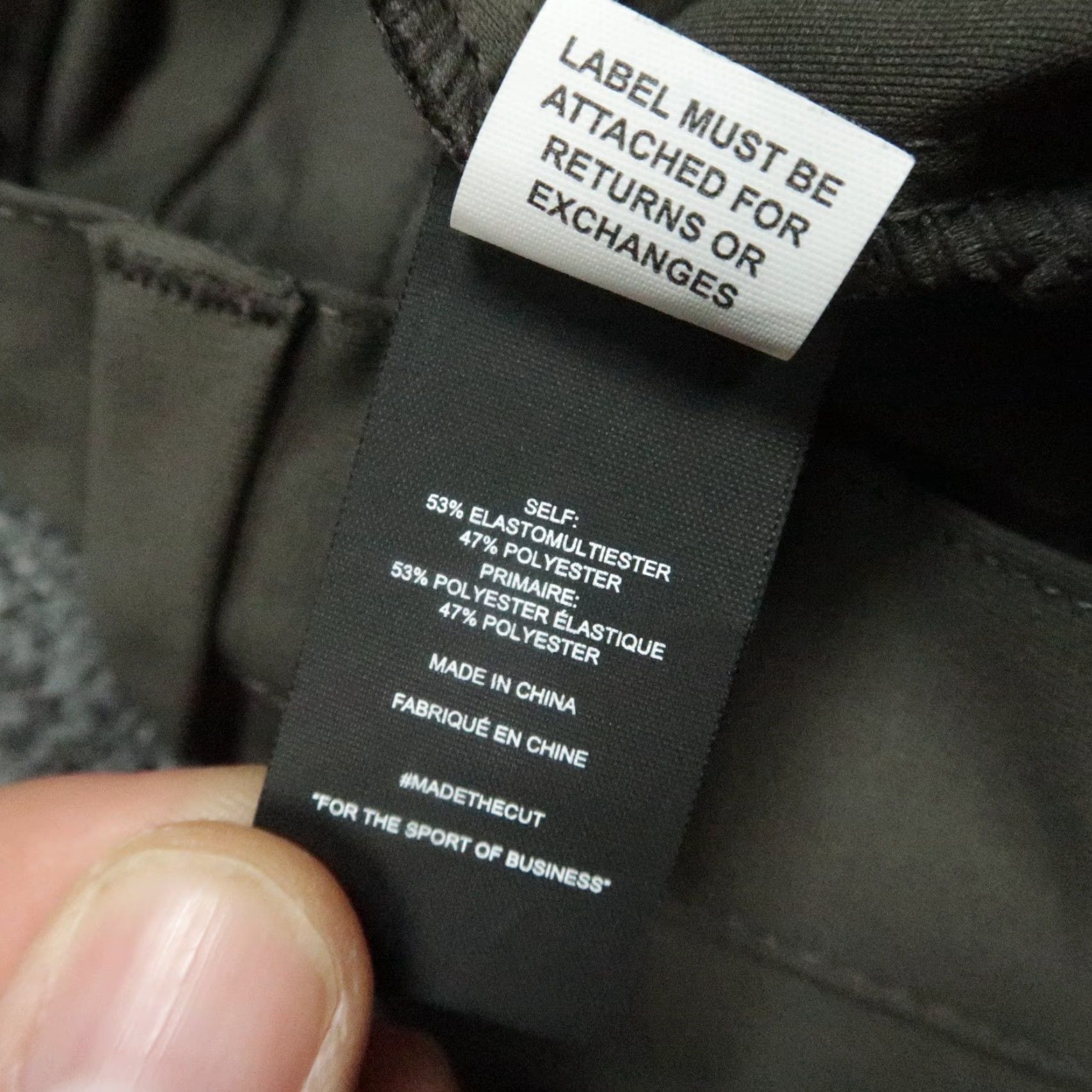 UES Clothing Cuts Clothing Mens Medium AOJogger Performance Stretch Elastic Cuff Pants Size US 31 - 6 Thumbnail