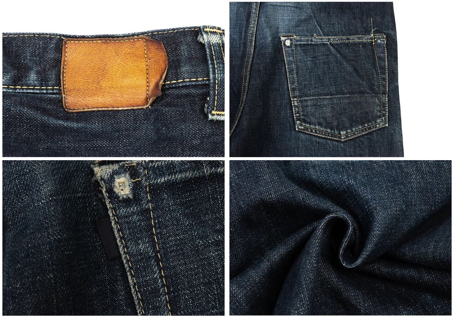 Ganryu Camouflage Pocket Straight Denim Pants in Indigo S Size US 30 / EU 46 - 18 Thumbnail