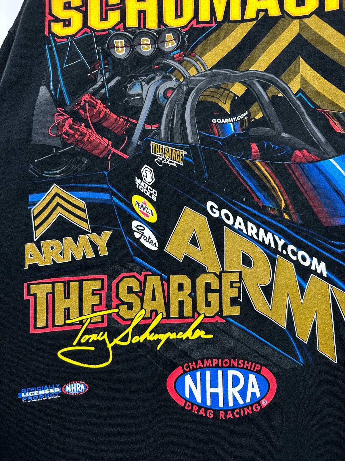 NASCAR Vintage Tony Schumacher US Army Drag Racing NHRA T-Shirt Size US XL / EU 56 / 4 - 9 Thumbnail