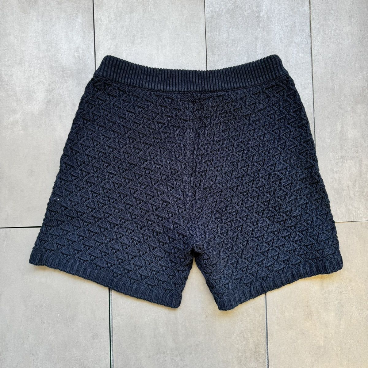 Aime Leon Dore Aime Léon Dore Eyelet Knit Short Navy Size US 31 - 2 Thumbnail