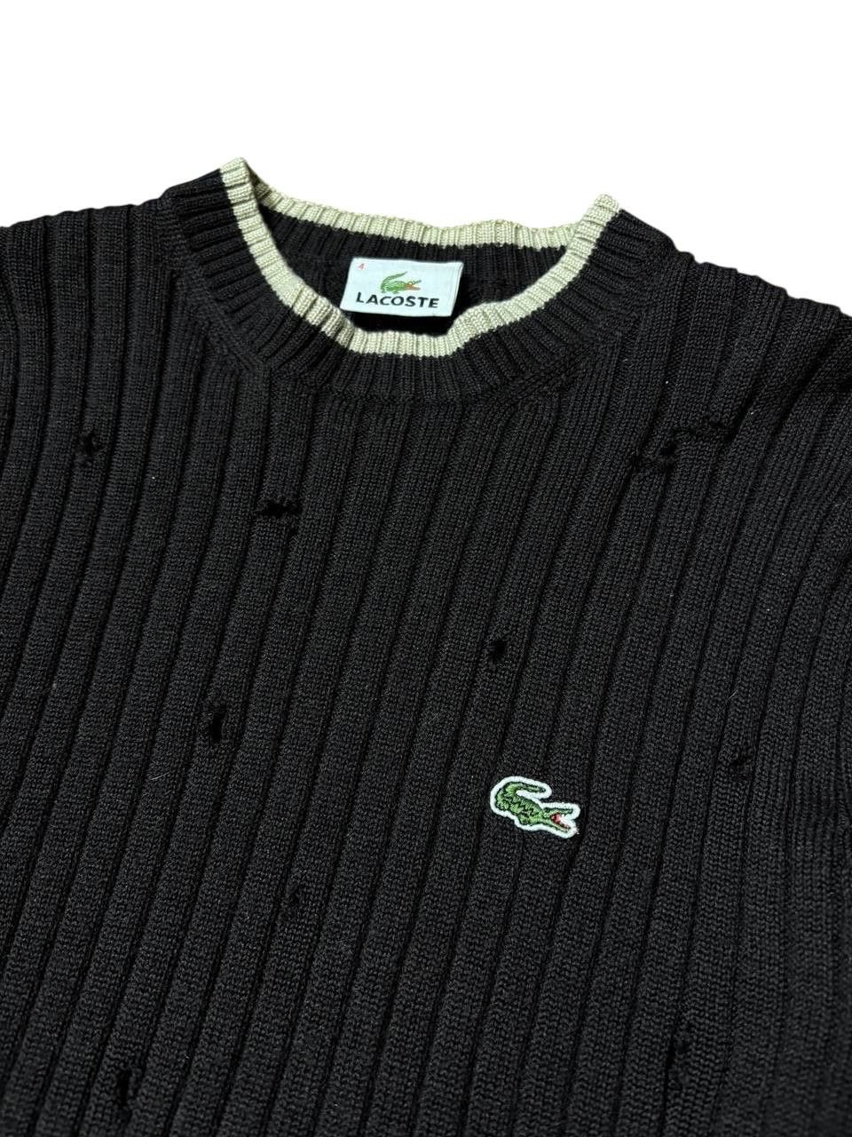Lacoste 1 of 1 Custom Lacoste Worn Wool Knit Distressed Sweater Size US M / EU 48-50 / 2 - 5 Thumbnail