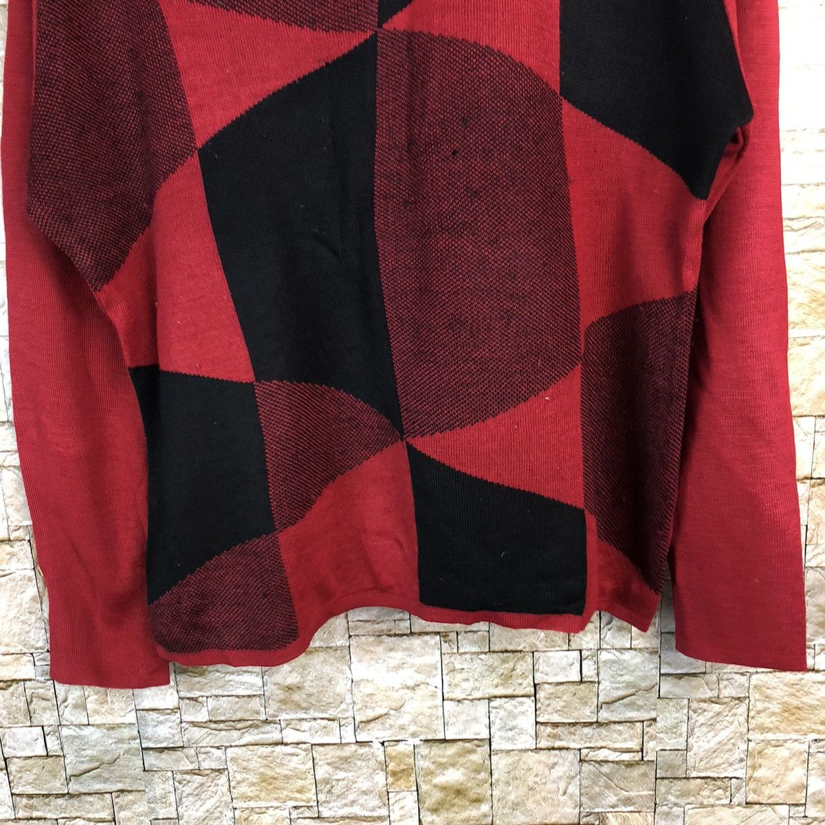 Vintage Japanese Brand Red Knitwear #A682 Size L / US 10 / IT 46 - 6 Thumbnail