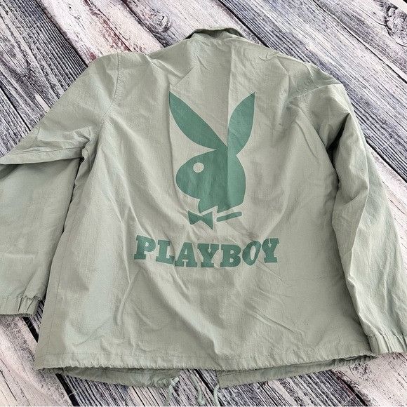 Playboy Playboy by Pacsun Green Snap Button Jacket Size US S / EU 44-46 / 1 - 2 Thumbnail