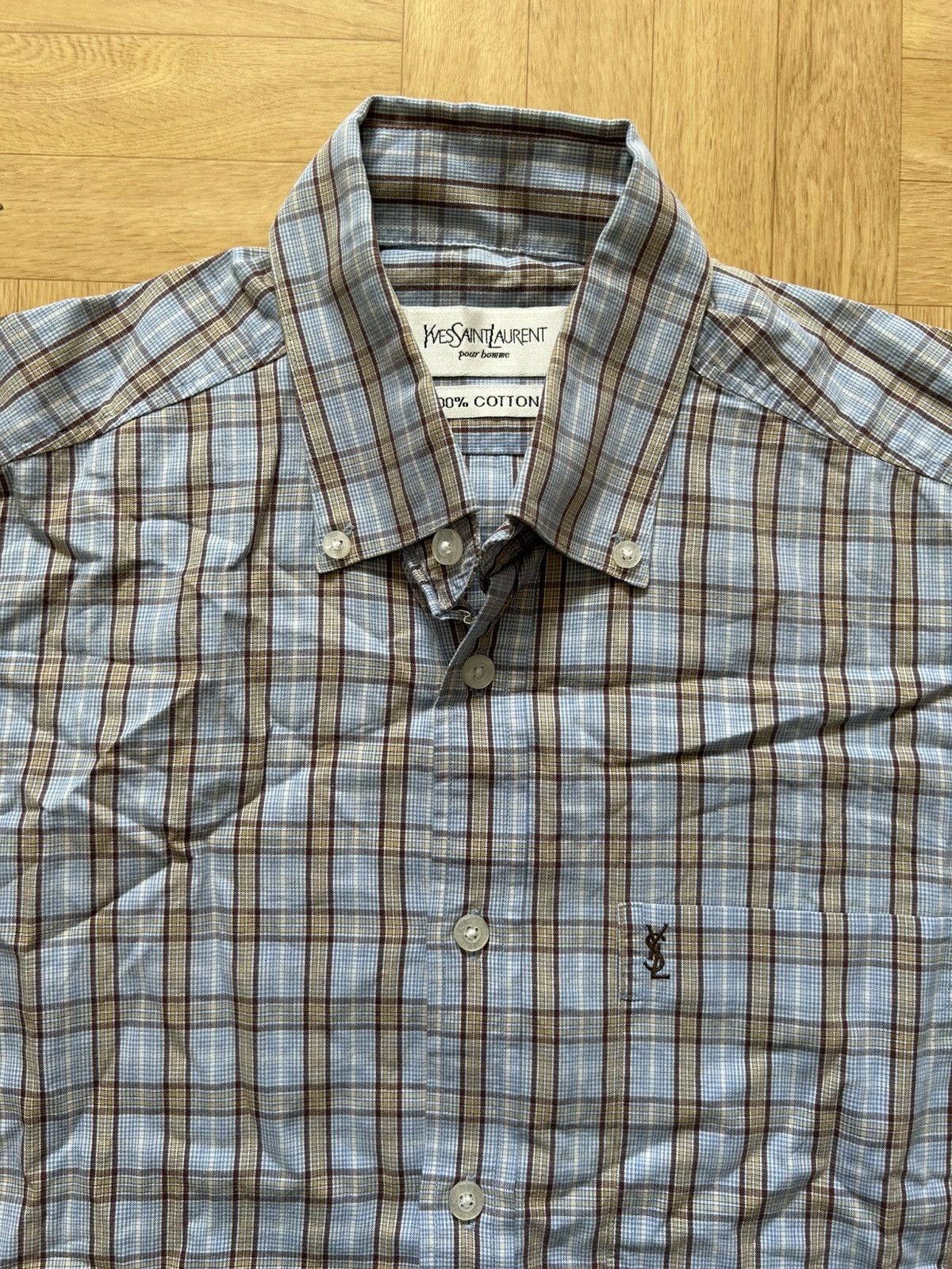 Yves Saint Laurent YSL YVES SAINT LAURENT VINTAGE SHORT SLEEVE SHIRT SIZE S Size US S / EU 44-46 / 1 - 4 Thumbnail