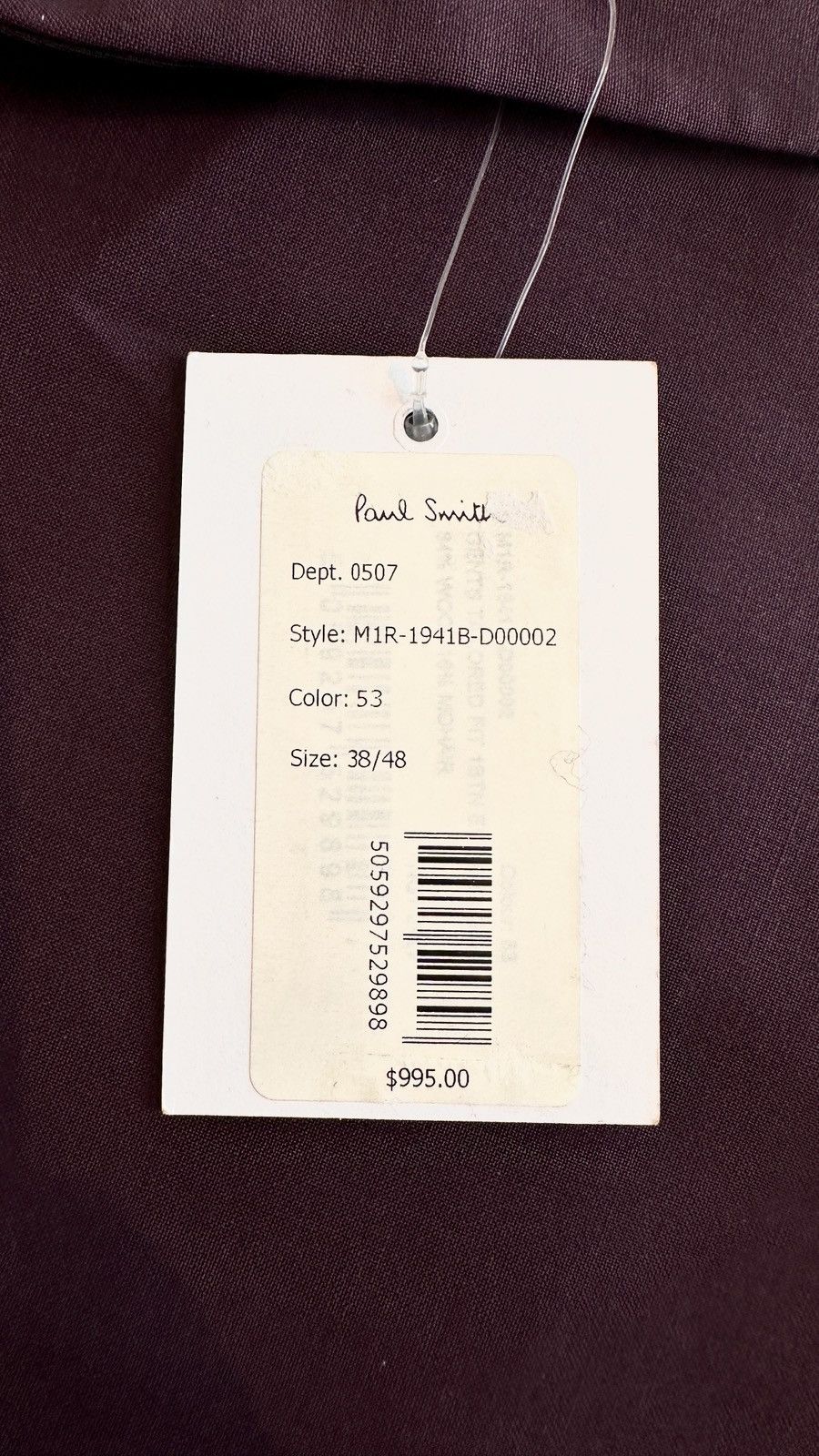 Paul Smith Men’s evening jacket Paul Smith Size 38R - 8 Thumbnail