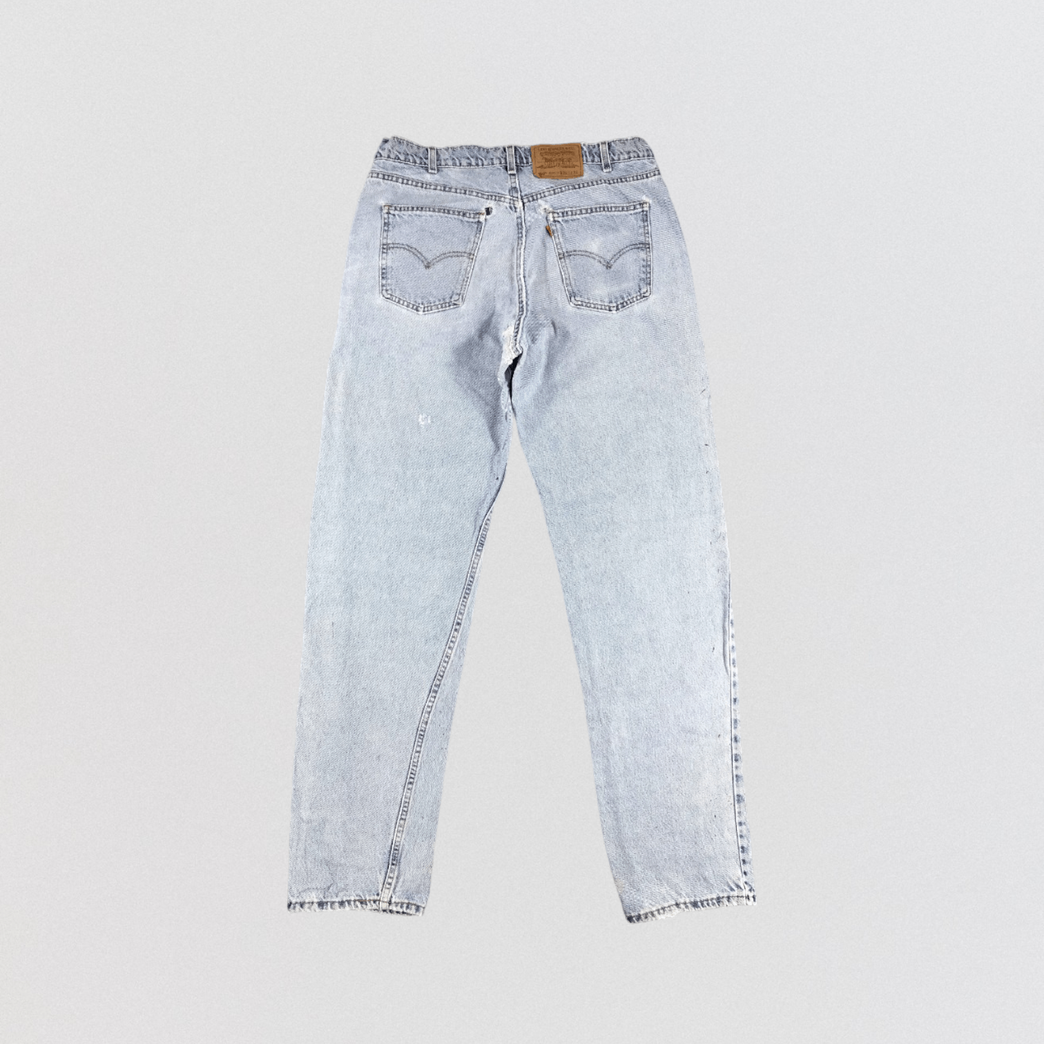 Levi's Vintage 90s Light Wash Levis 550 Orange Tab Jeans-JM662 Size US 35 - 2 Thumbnail