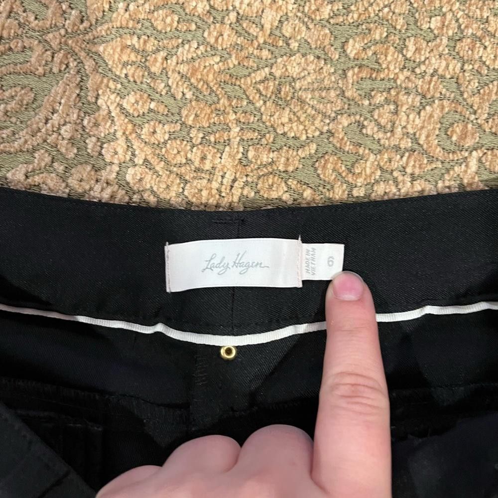 Designer Lady Hagen black work pants size 6 Size 28" / US 6 / IT 42 - 4 Thumbnail