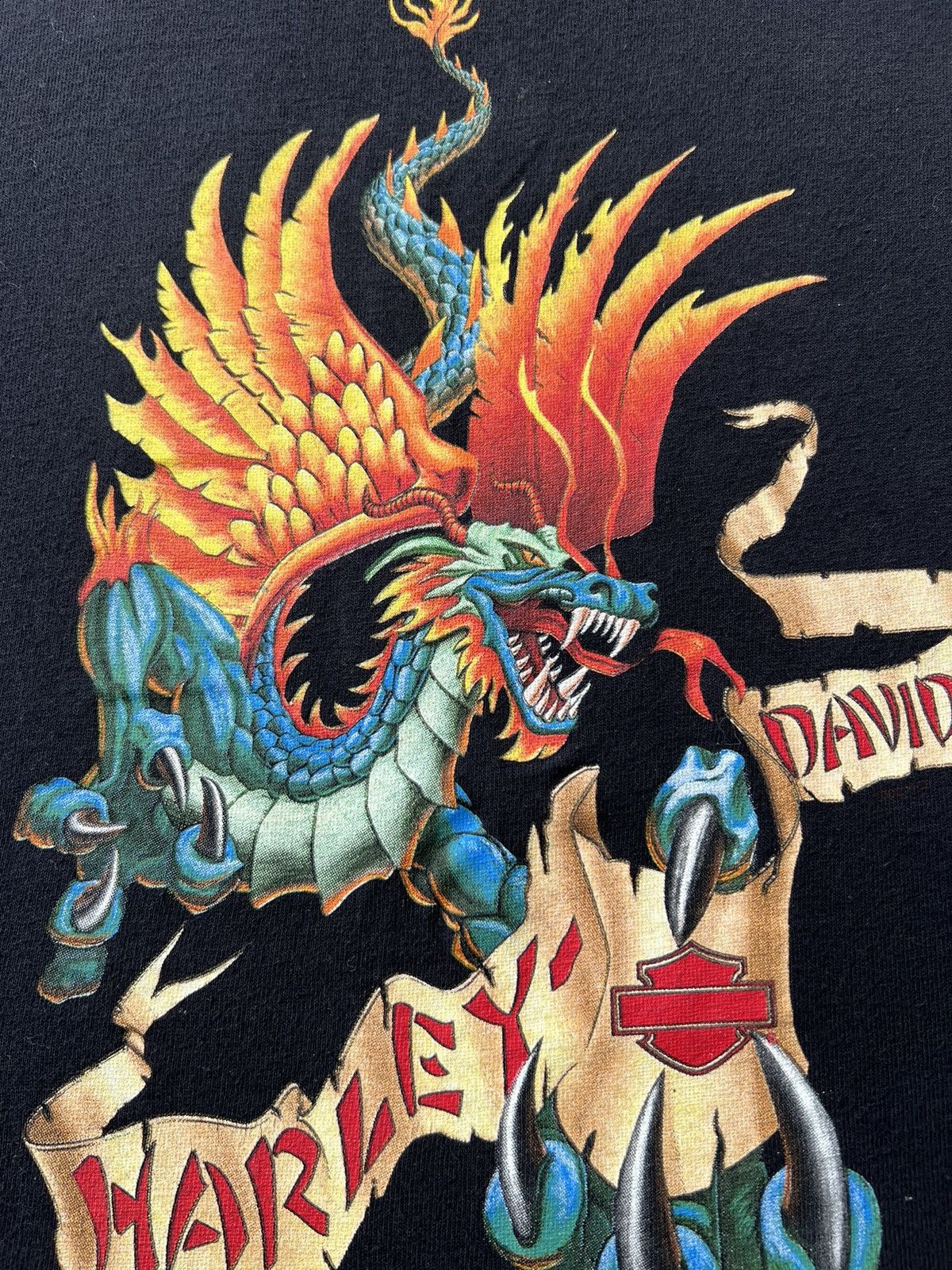 Harley Davidson Vintage 90s Harley Davidson Dragon Zurich Switzerland Size US M / EU 48-50 / 2 - 6 Thumbnail