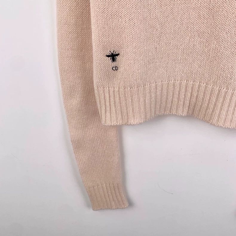 Dior Christian Dior Pink Bee Embroidered Sweater-2506 Size XS / US 0-2 / IT 36-38 - 4 Thumbnail
