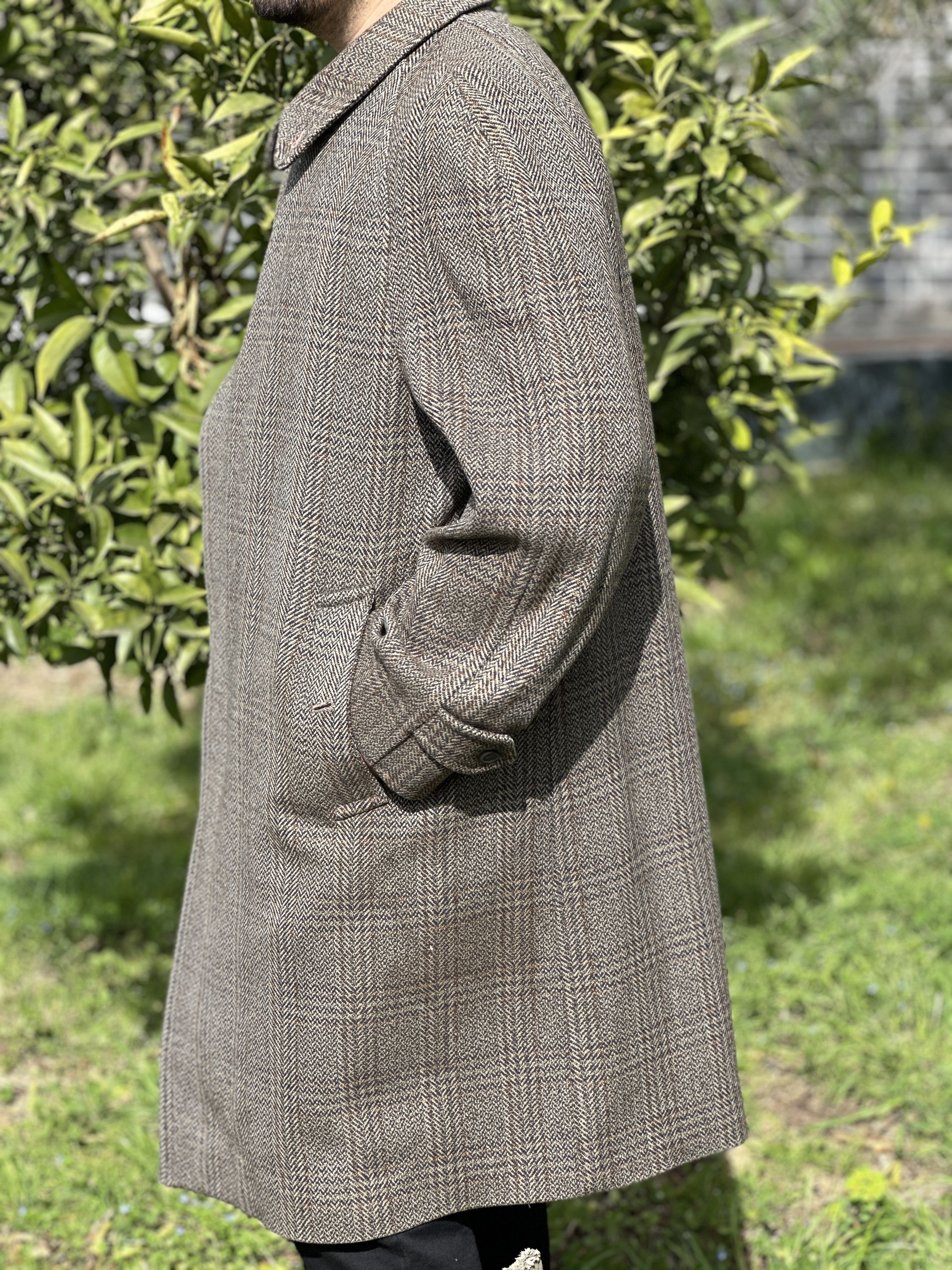 Burberry 1950 Hand Woven Irish Tweed Burberry Prorsum Trench 44 54 Size US L / EU 52-54 / 3 - 2 Thumbnail