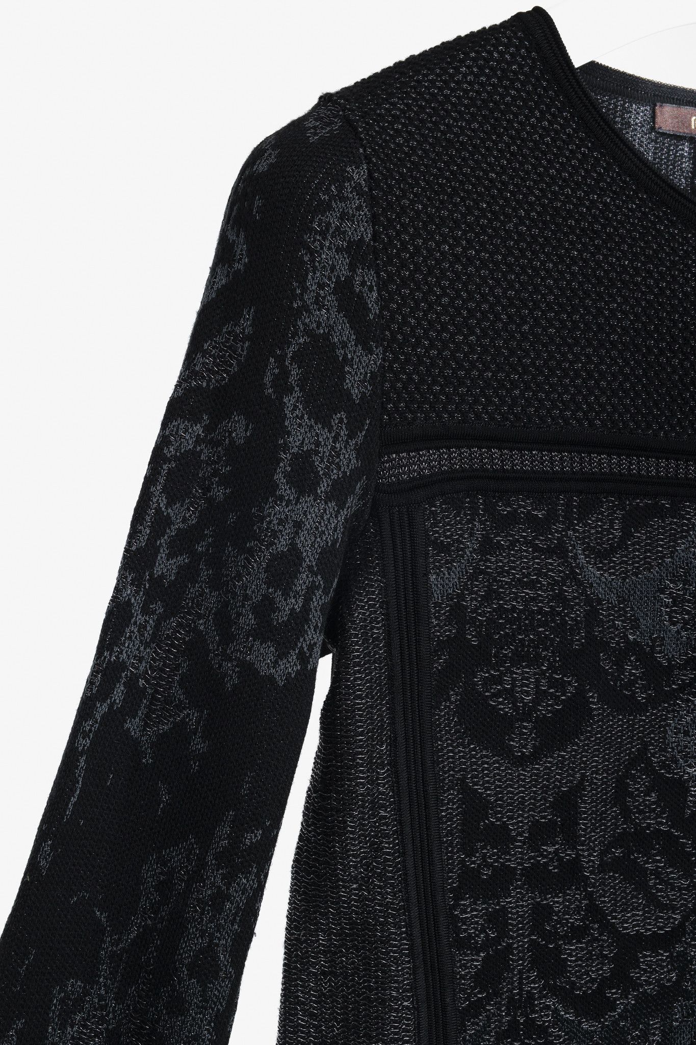 Roberto Cavalli Roberto Cavalli Black Metallic Knit Cardigan Size M / US 6-8 / IT 42-44 - 5 Thumbnail