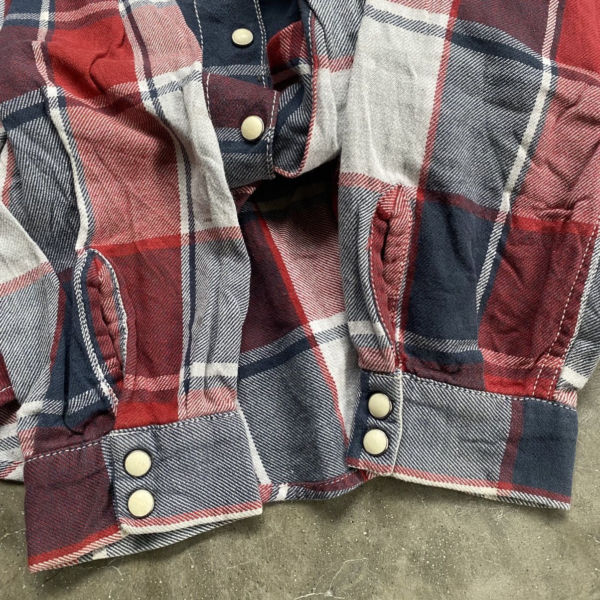 45rpm 90s 45rpm Studio Plaid Flannel Snap Button Ups Shirts Size US M / EU 48-50 / 2 - 10 Thumbnail