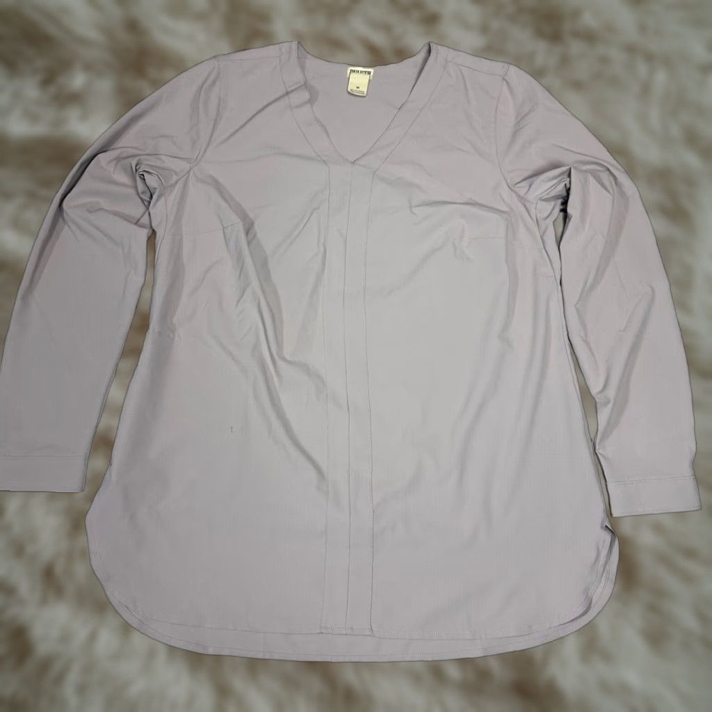 Vintage Duluth Womens Nonstop Woven Tunic Top Blouse Long Sleeve Sz M Lavender Purple Tunic Size M / US 6-8 / IT 42-44 - 1 Thumbnail