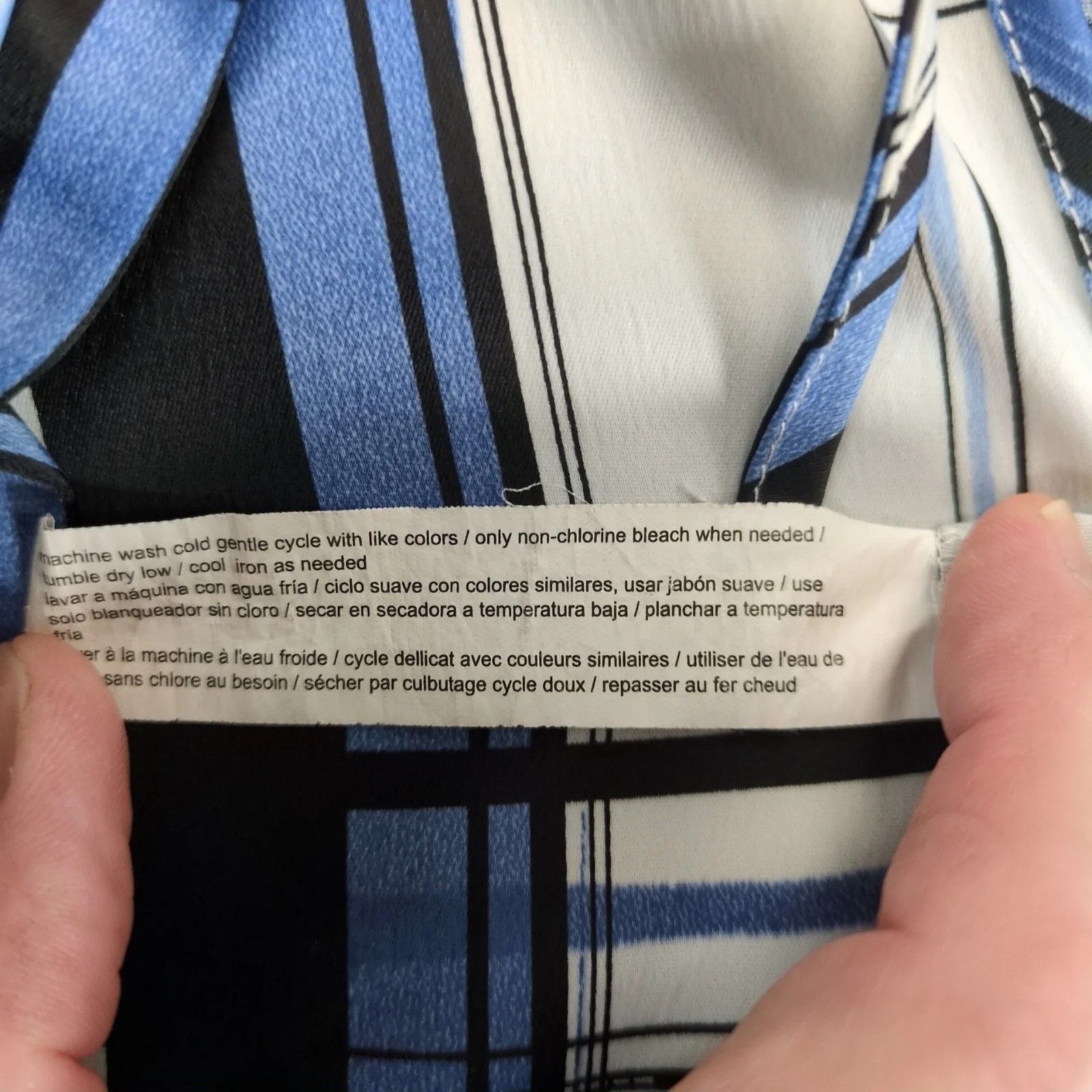 Other Eloquii Blue Plaid Boho Shift Dress Sz 16 Puff Sleeve Size XXL / US 16-18 / IT 52-54 - 8 Thumbnail