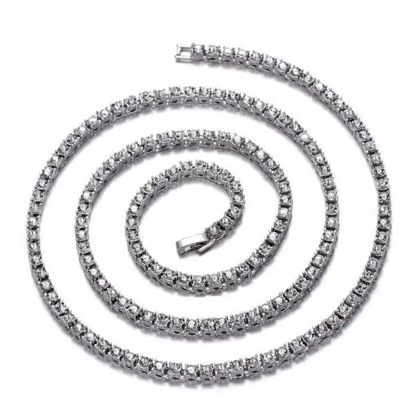 Japanese Brand 4MM Iced Out tennis Chain Necklace Size ONE SIZE - 3 Thumbnail