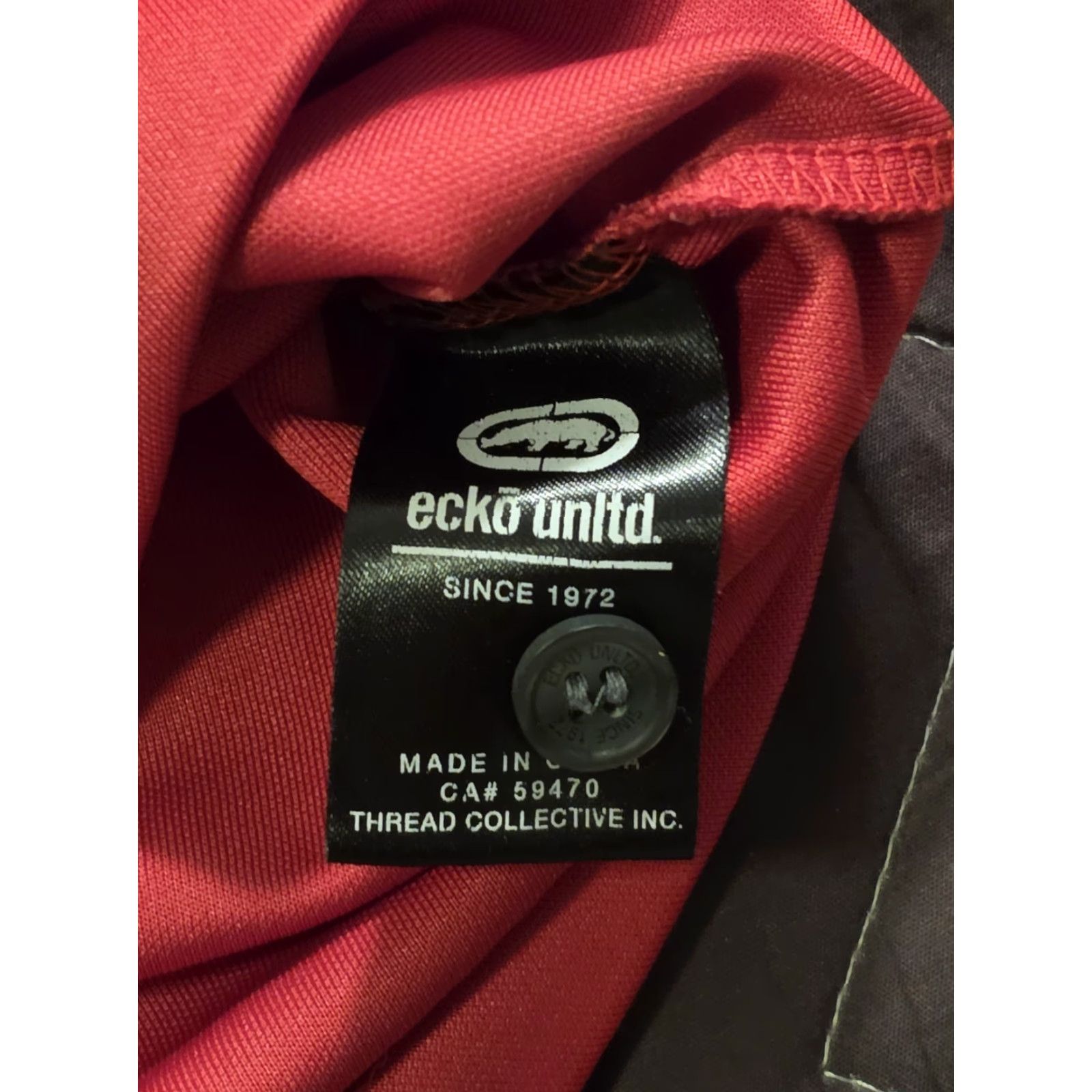 Ecko Unltd. VINTAGE Ecko Unltd Embroidered Logo Baseball Jersey Red Men's L Short Sleeve V-Neck Shirt 90s Hip Hop Limited Edition Size US L / EU 52-54 / 3 - 6 Thumbnail