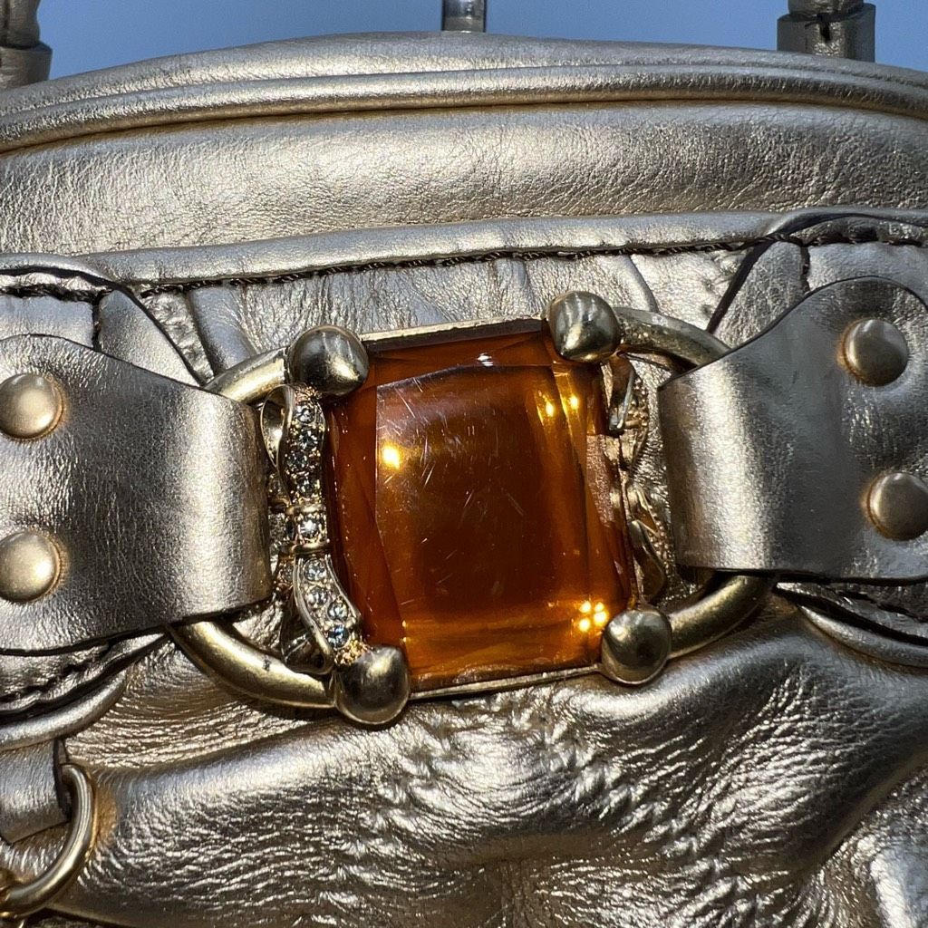 Juicy Couture Juicy Couture Vintage Metallic and Jeweled Leather Bag Size ONE SIZE - 5 Thumbnail