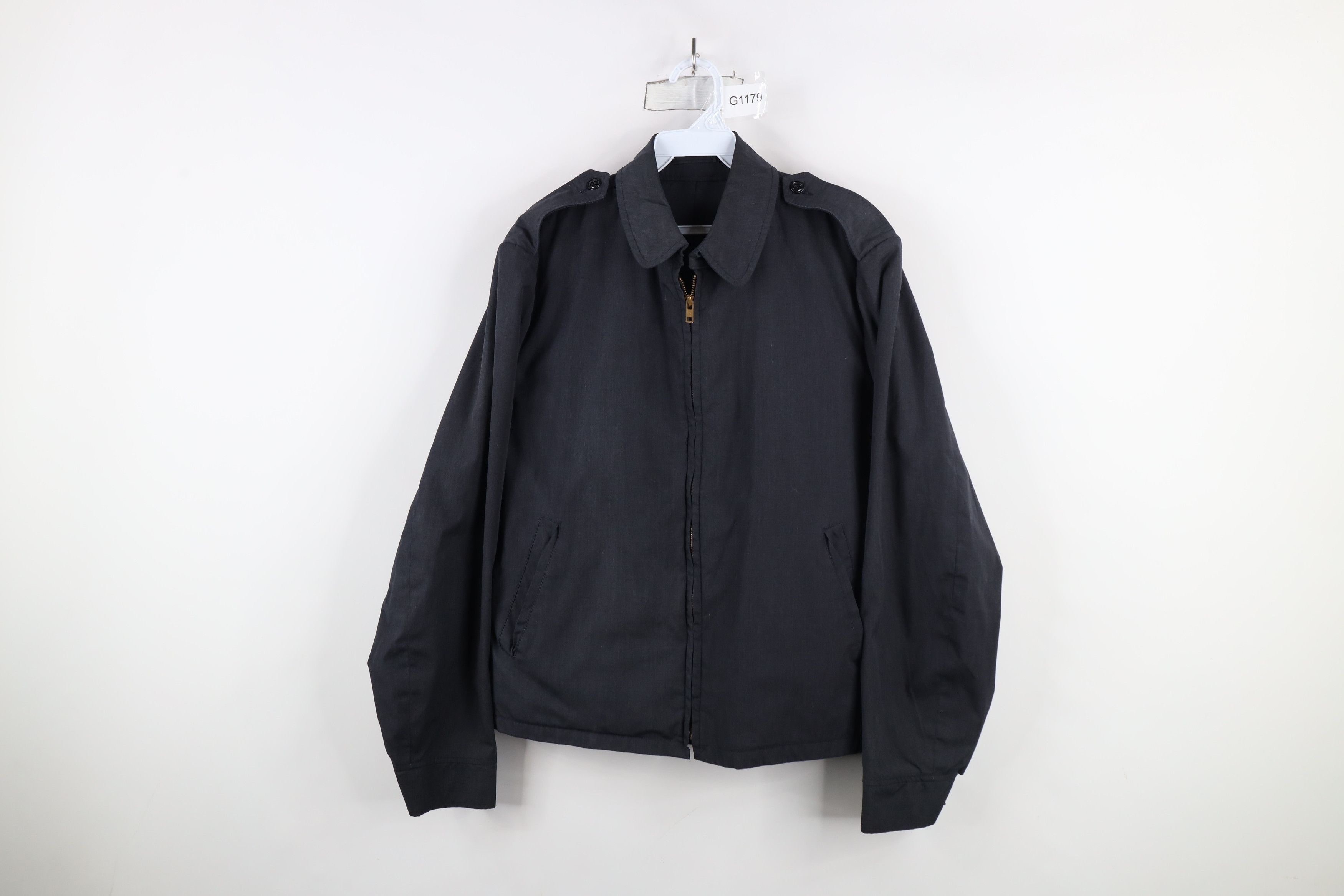 Vintage Vintage 70s 80s Military Officer Windbreaker Jacket Blue USA Size US L / EU 52-54 / 3 - 1 Thumbnail