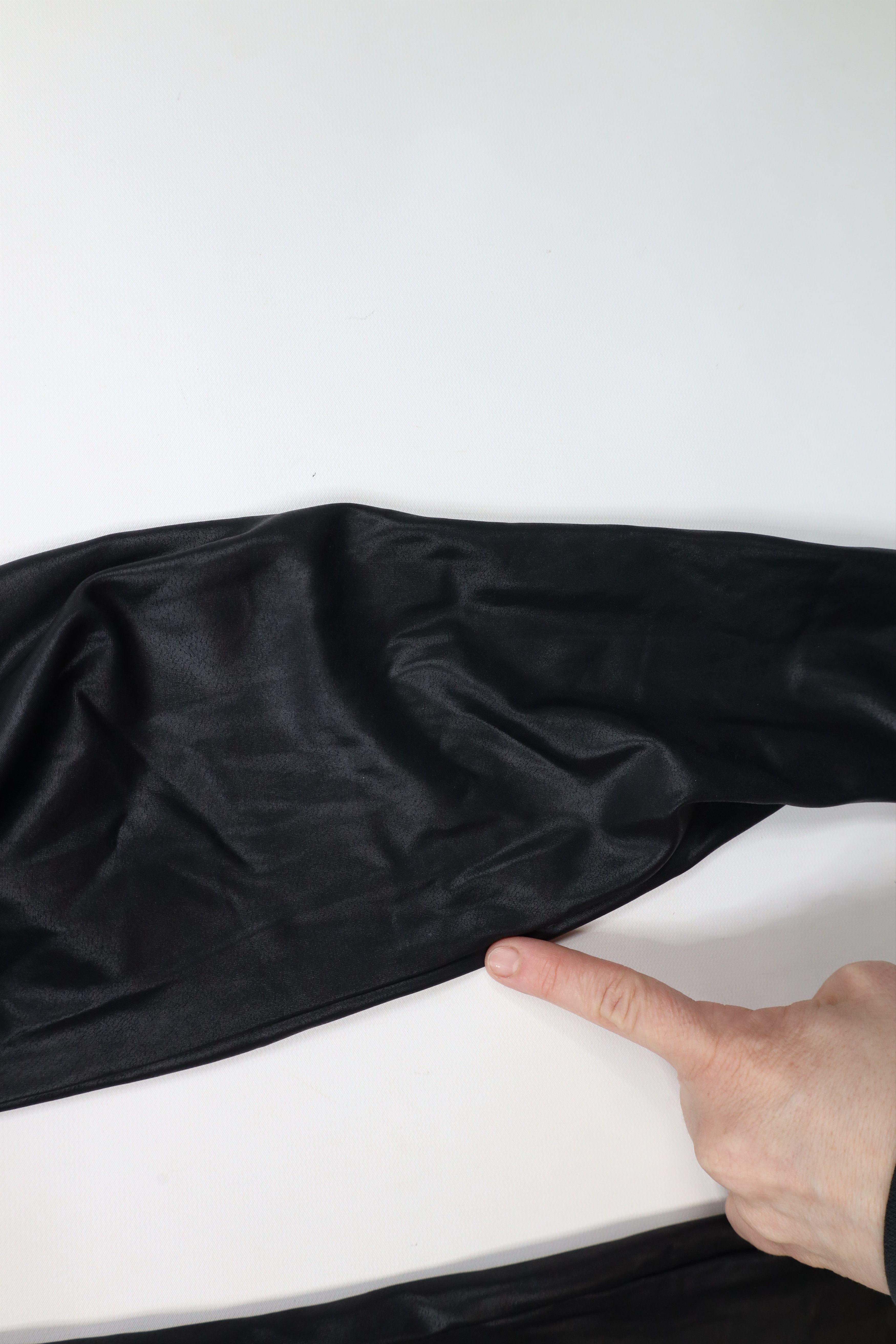 Spanx × Vintage Spanx Faux Leather Spandex Leggings Pants Black Shapewear Size 29" - 12 Thumbnail