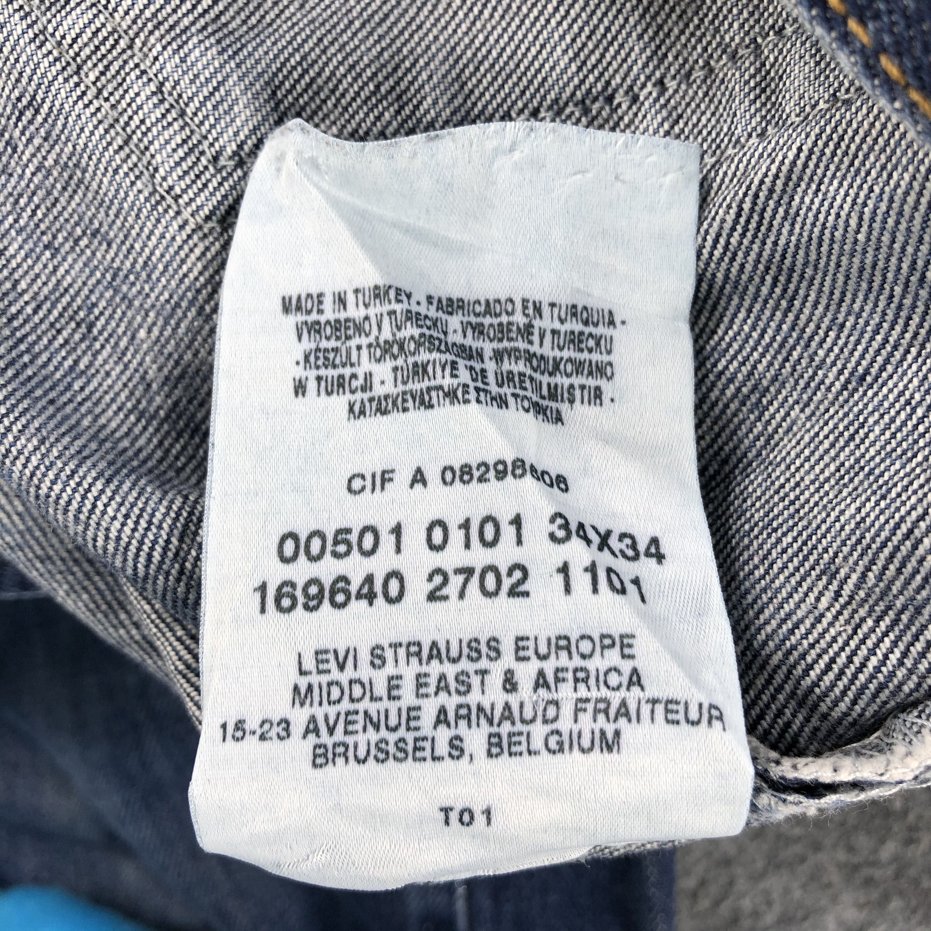 Levi's Vintage 90s Levis 501 Denim Jeans-JM939 Size US 33 - 11 Thumbnail