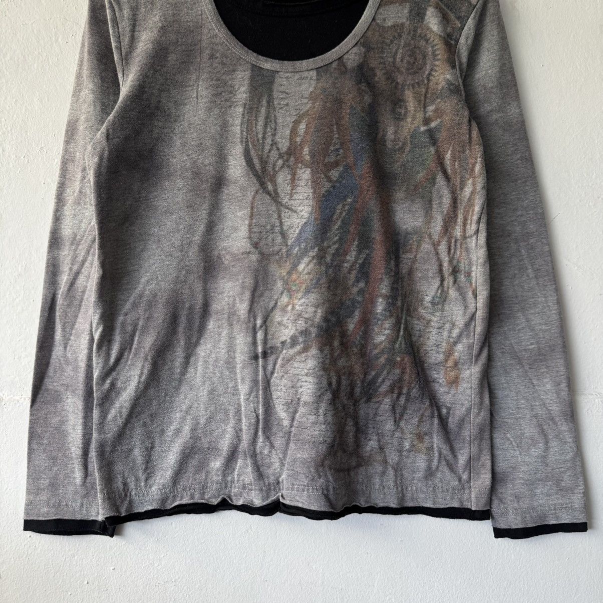 Japanese Brand 2000s in the attic ox bone feather lgb ifsix long sleeve Size US L / EU 52-54 / 3 - 2 Thumbnail